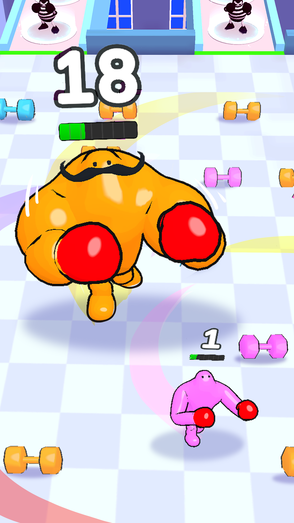 اسکرین شات 2 بازی Punchy Race: Run & Fight Game