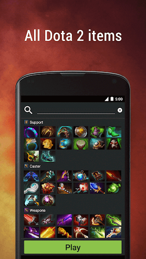 اسکرین شات 1 برنامه Dota Plus Items