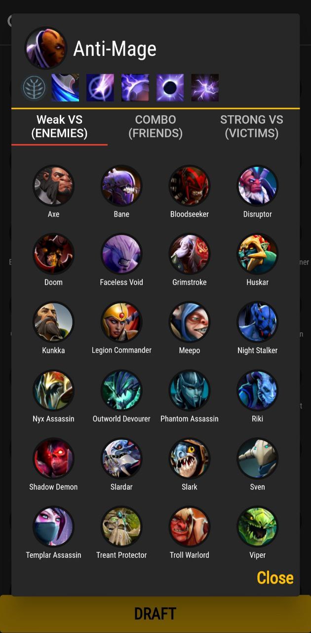 اسکرین شات 2 برنامه Easy pick for Dota 2