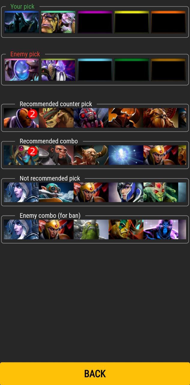 اسکرین شات 5 برنامه Easy pick for Dota 2