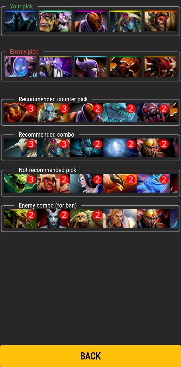 اسکرین شات 6 برنامه Easy pick for Dota 2