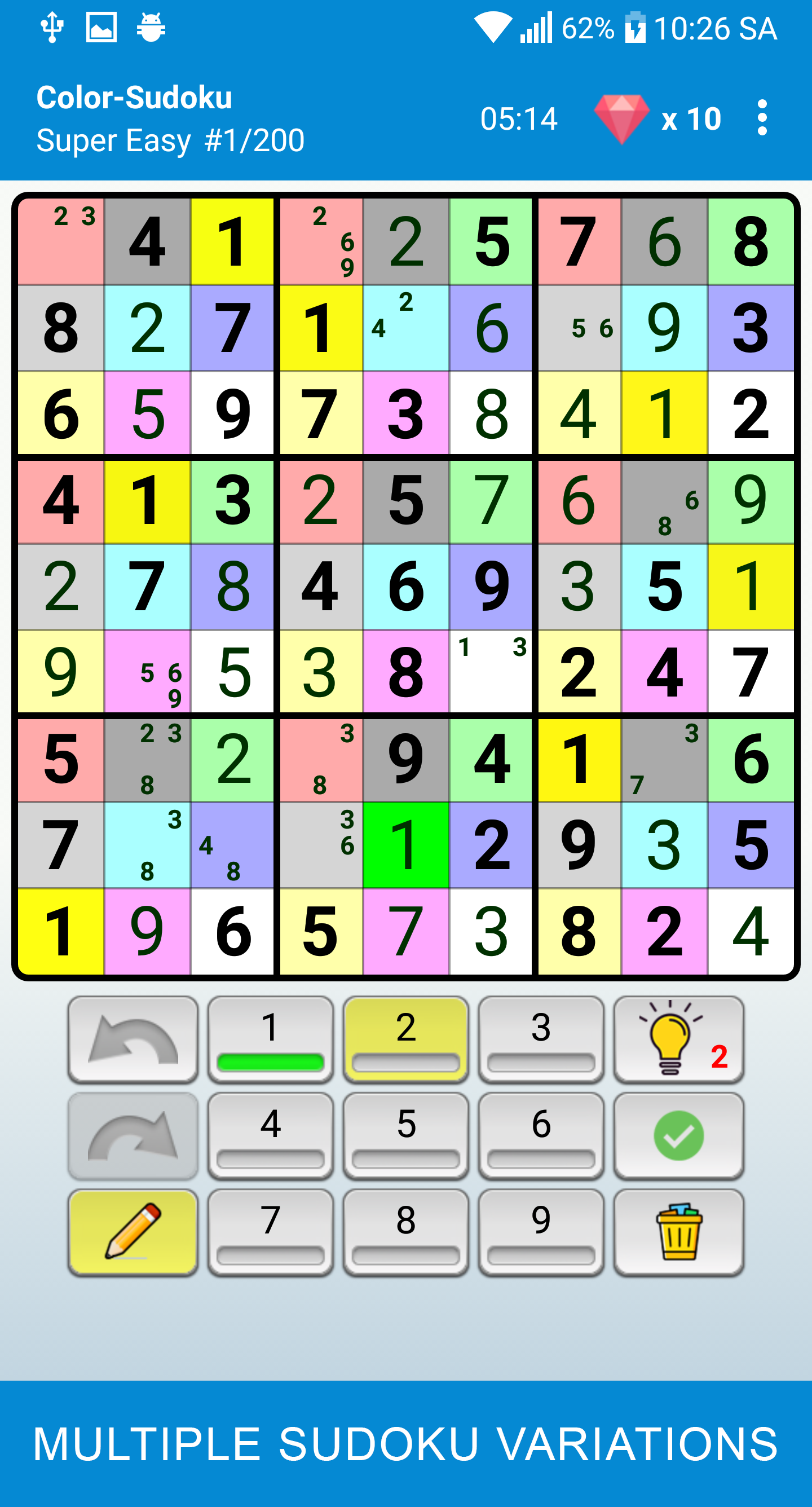 اسکرین شات 6 بازی Sudoku - Classic Puzzle Game