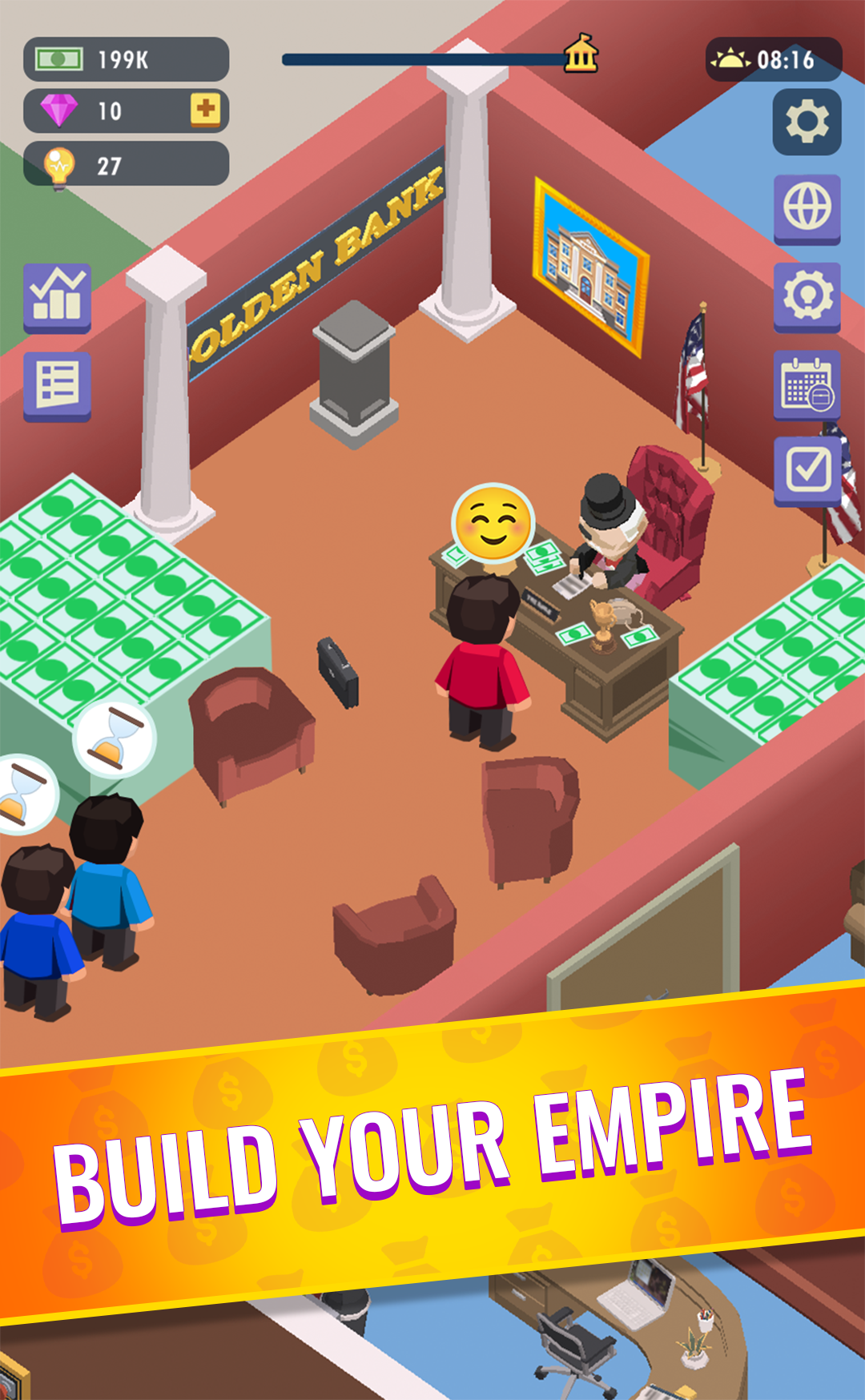 اسکرین شات 1 بازی Idle Bank - Money Games