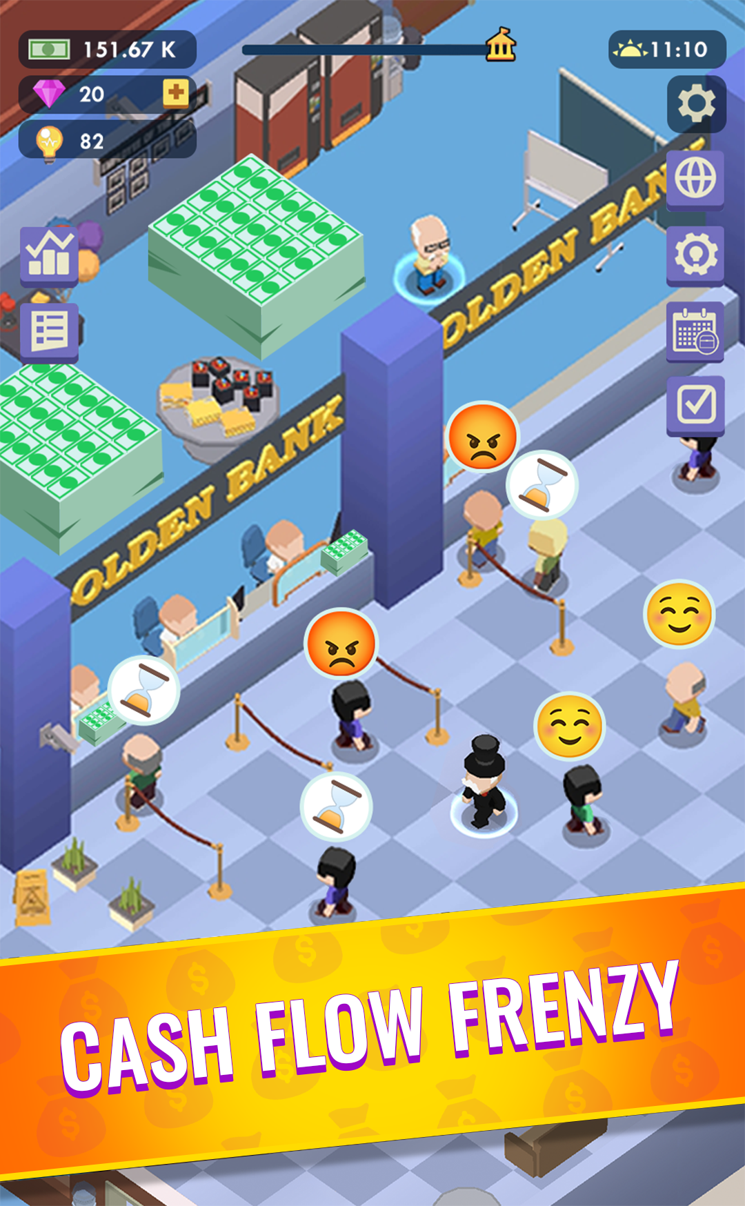 اسکرین شات 2 بازی Idle Bank - Money Games