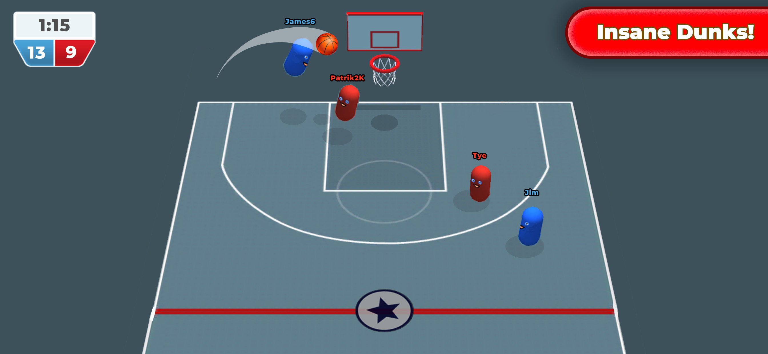 اسکرین شات 2 بازی Basketball Rift - Sports Game