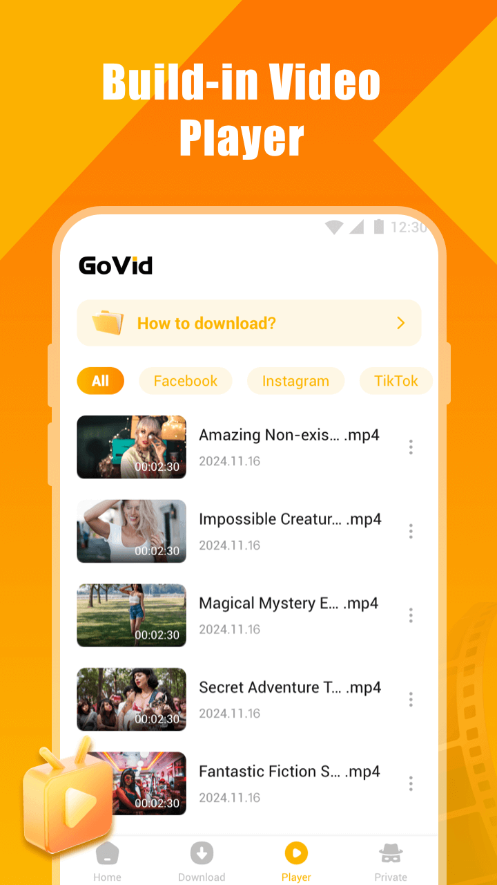 اسکرین شات 4 برنامه GoVid -Movie & Anime & Drama