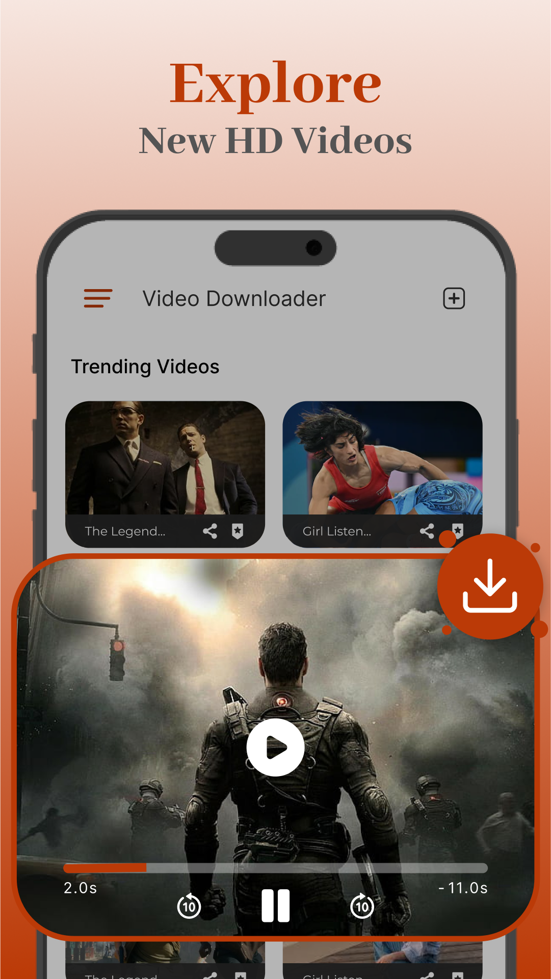 اسکرین شات 7 برنامه HD Video Downloader