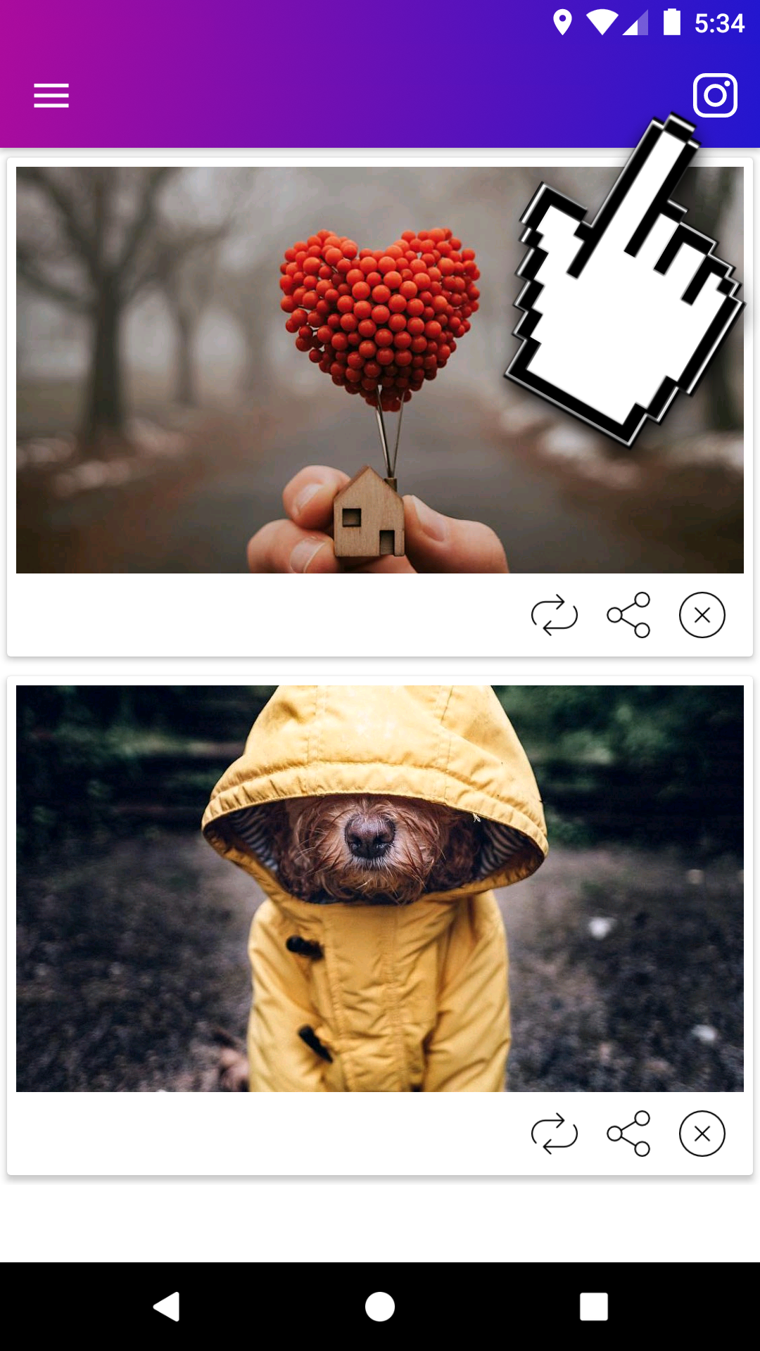 اسکرین شات 1 برنامه Downloader for IG