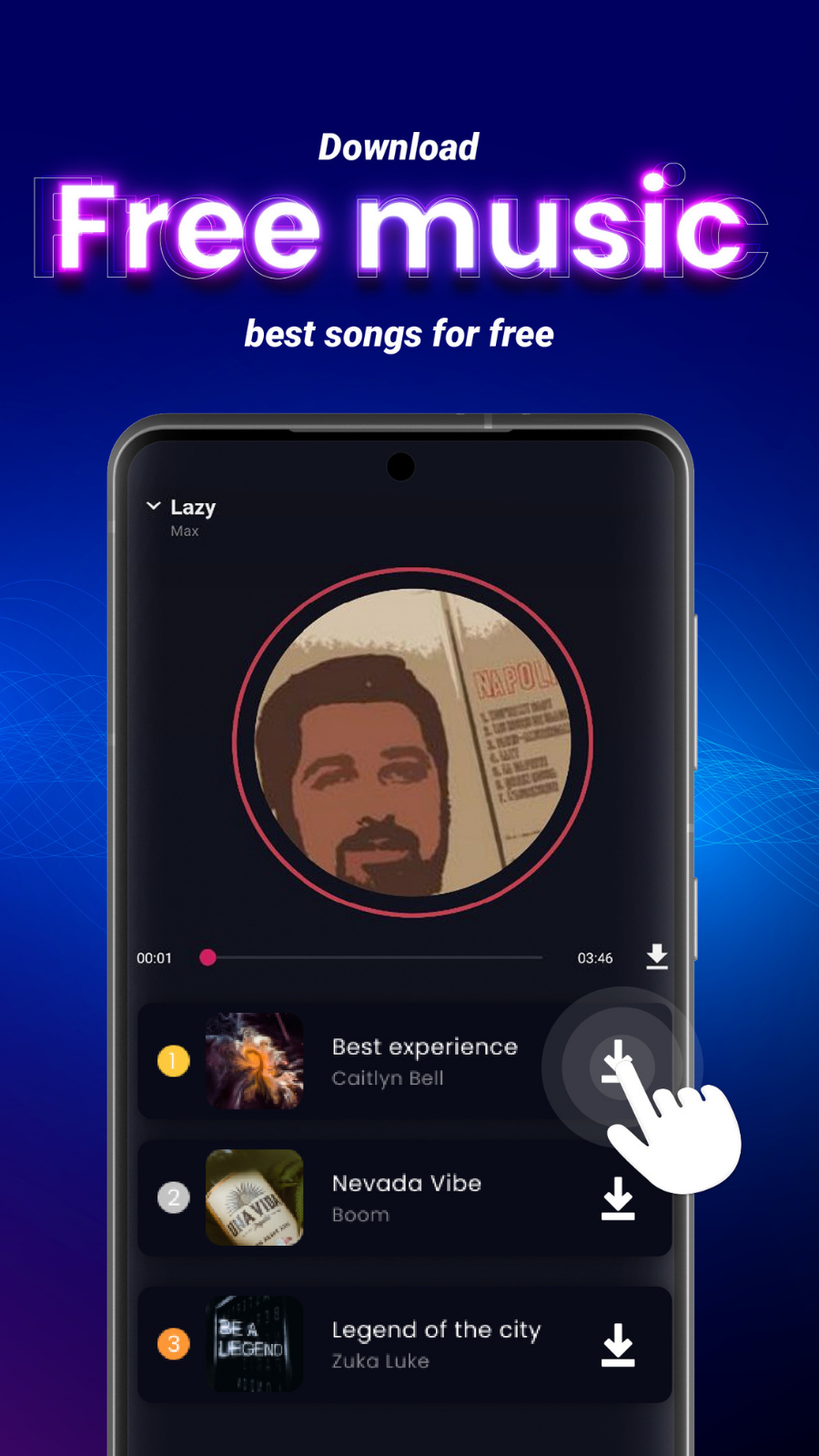 اسکرین شات 5 برنامه Music Downloader & MP3 Player