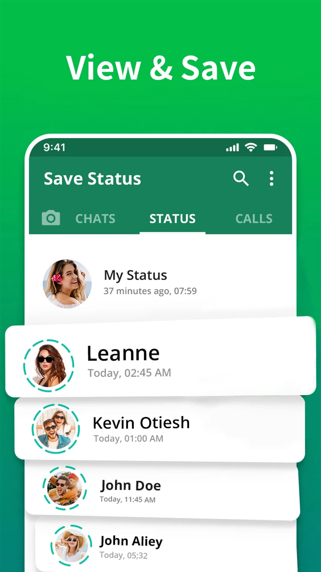 اسکرین شات 2 برنامه Status Saver - Download Status