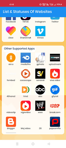 اسکرین شات 2 برنامه VidMate _ Social Video Downloder