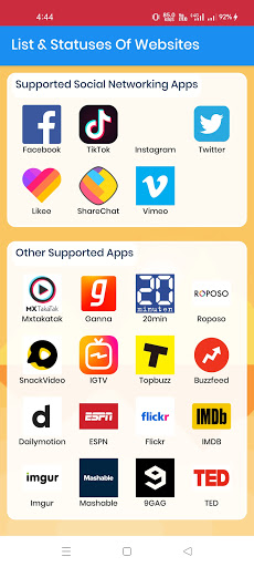 اسکرین شات 6 برنامه VidMate _ Social Video Downloder
