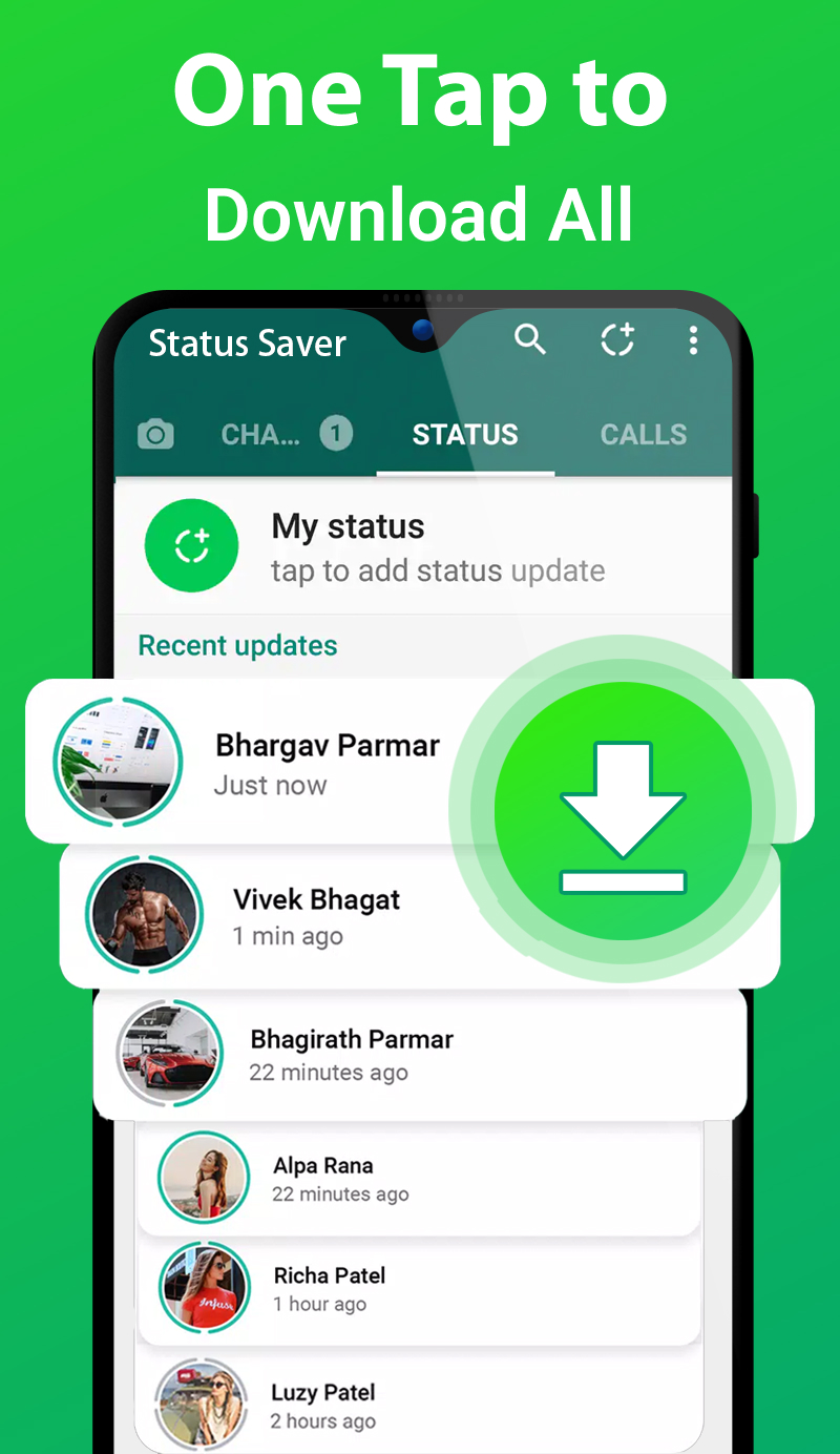 اسکرین شات 1 برنامه Status Saver - Video Download