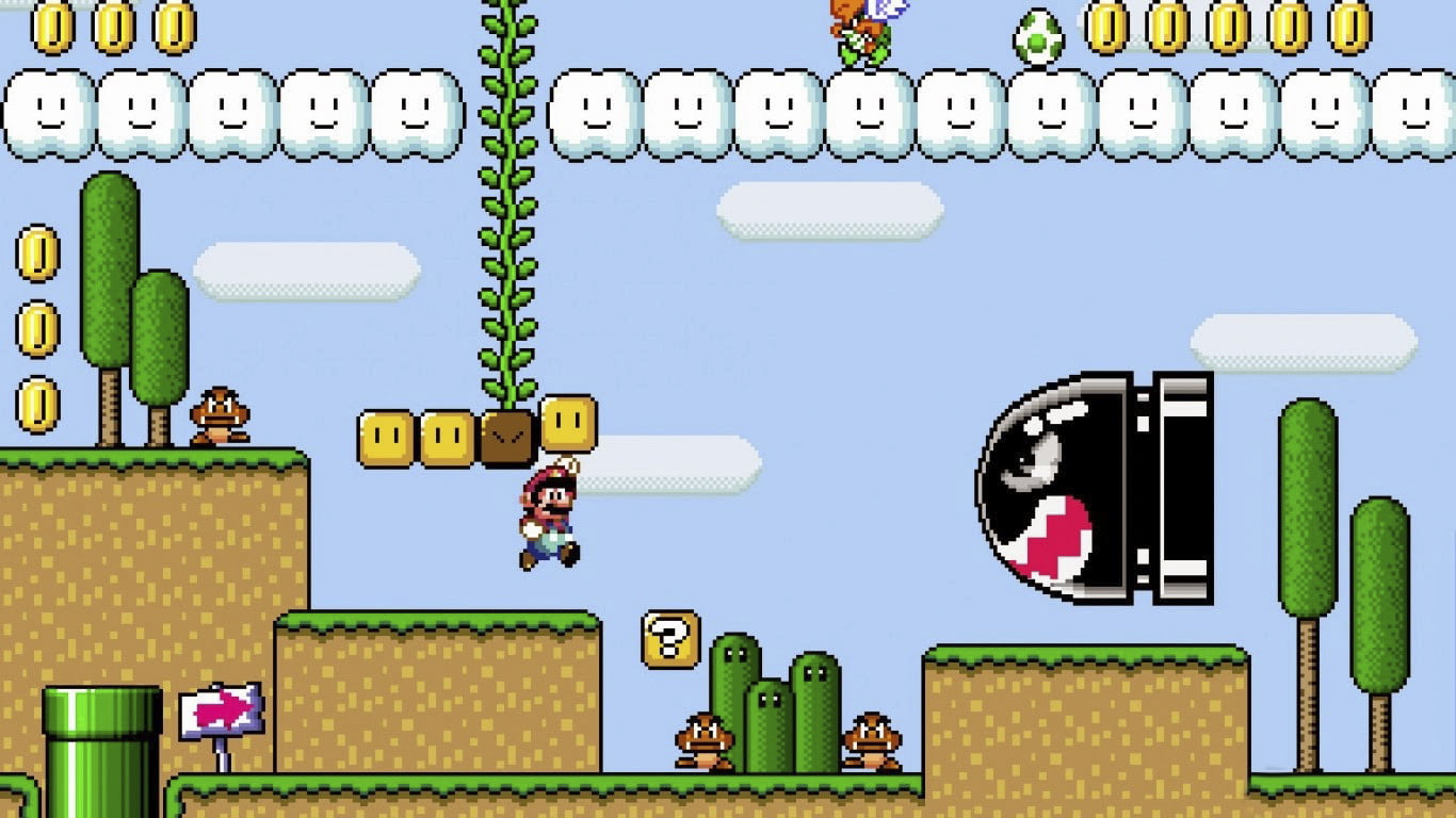 اسکرین شات 4 بازی ماریو:marioWorld1