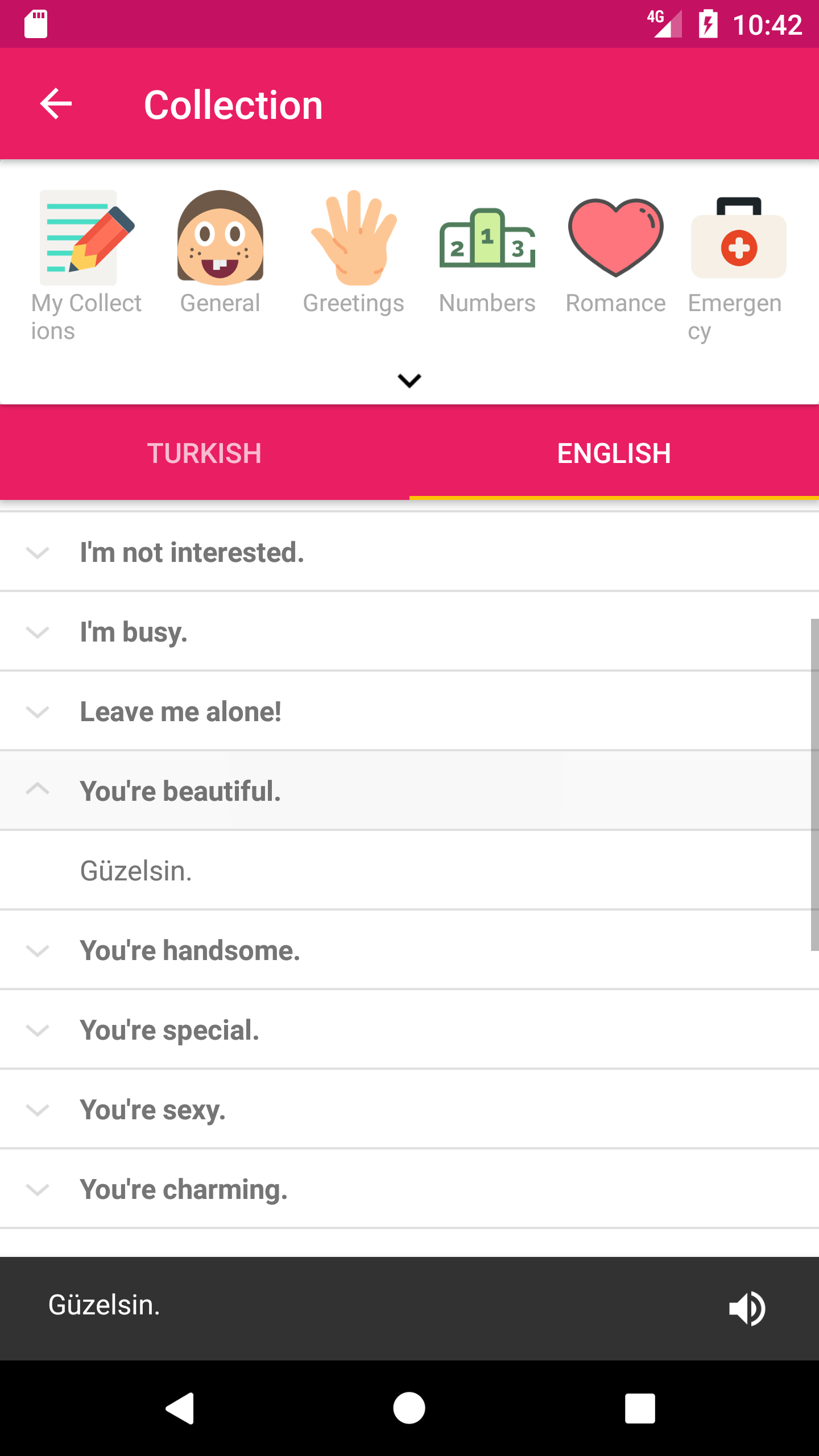 اسکرین شات 6 برنامه Turkish English Dictionary