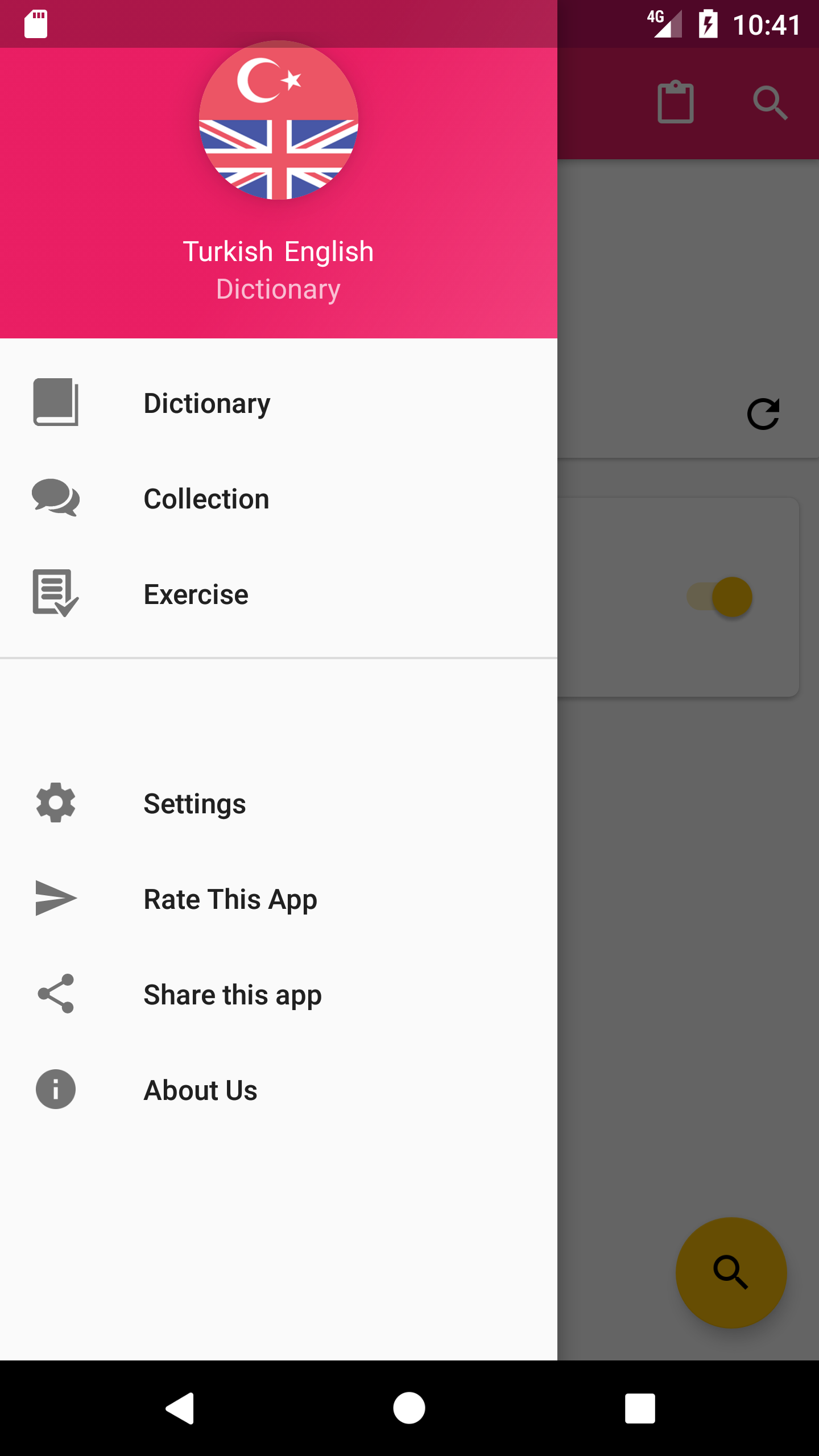اسکرین شات 1 برنامه Turkish English Dictionary