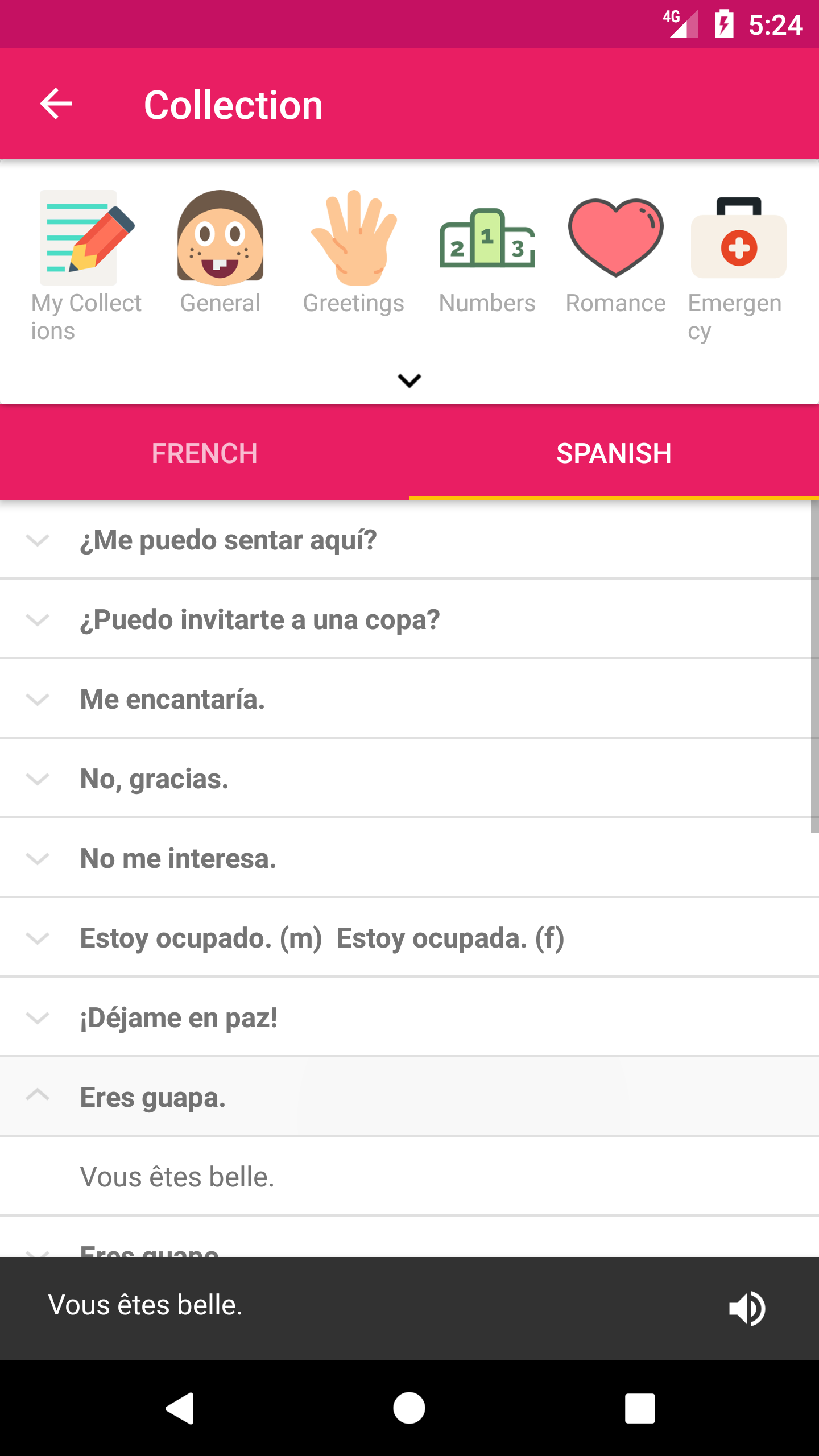 اسکرین شات 6 برنامه French Spanish Dictionary