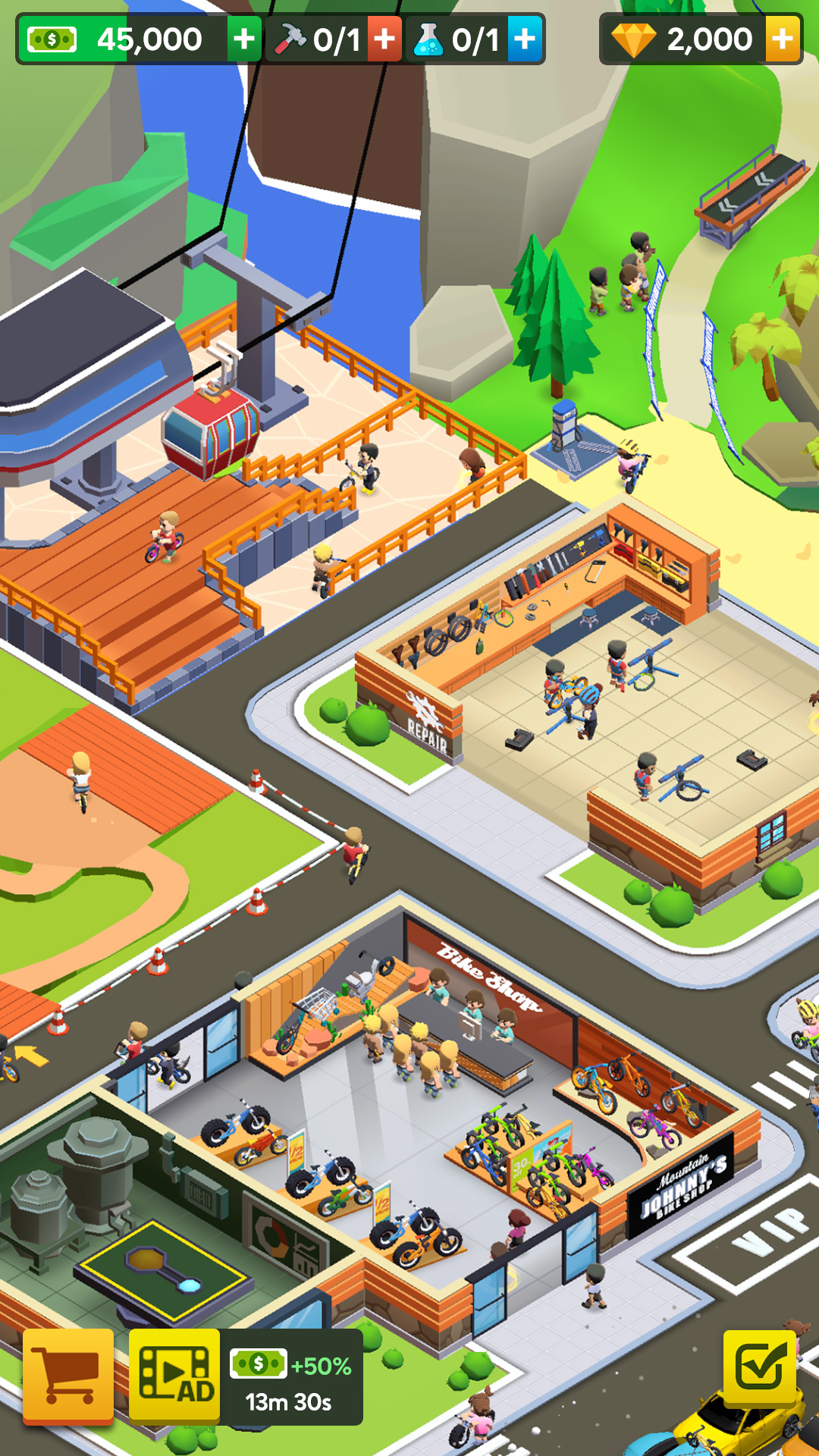 اسکرین شات 4 بازی Mountain Bike Park-Tycoon Game