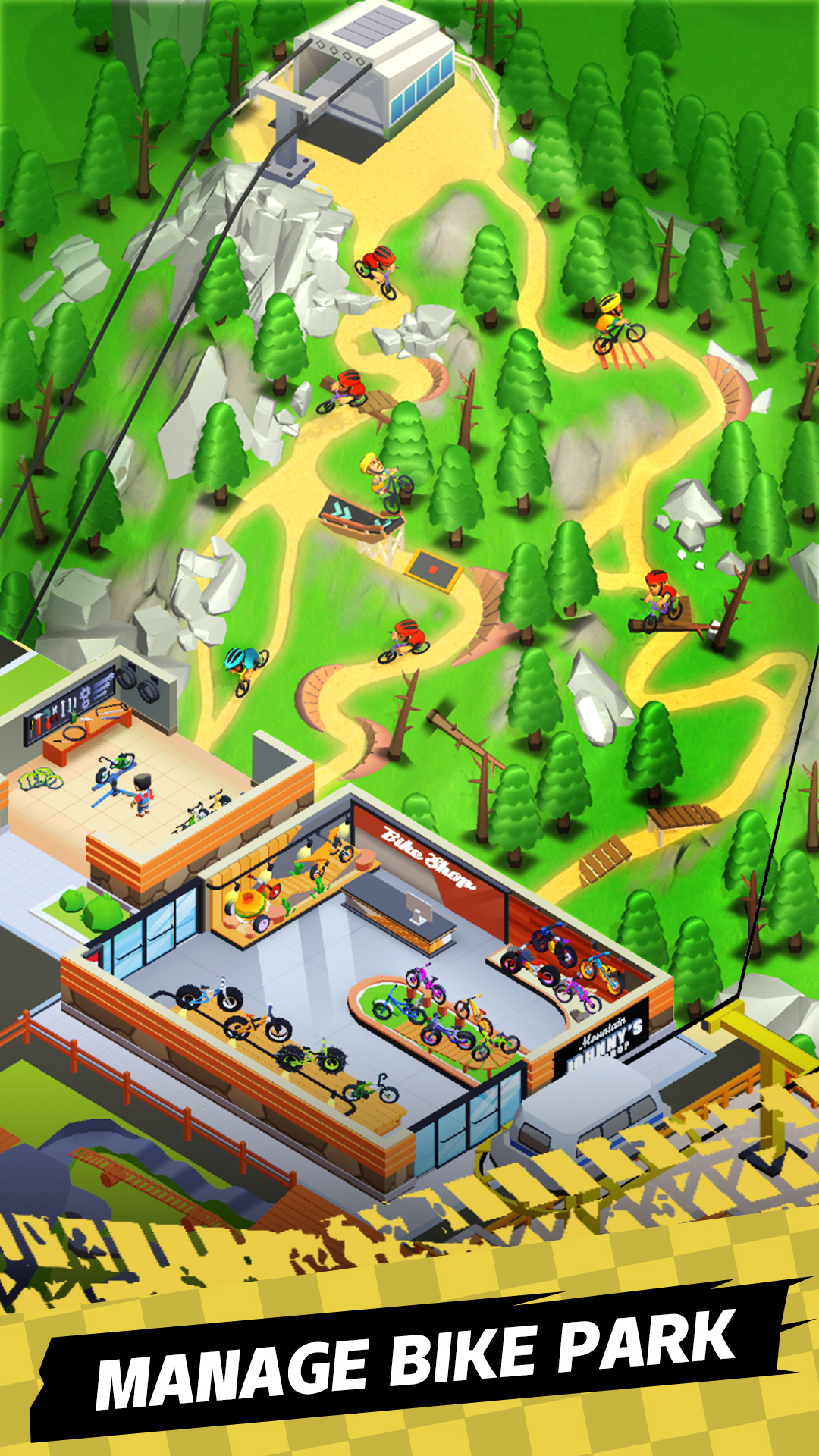 اسکرین شات 3 بازی Mountain Bike Park-Tycoon Game