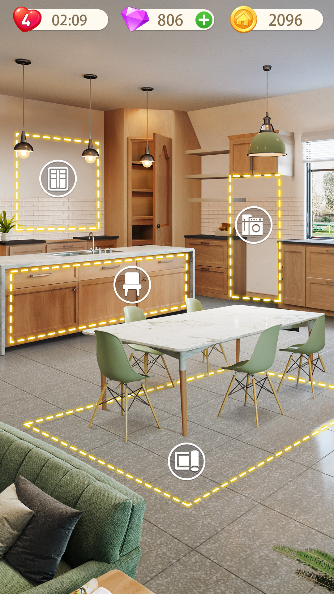 اسکرین شات 6 بازی Crazy Match Home Design