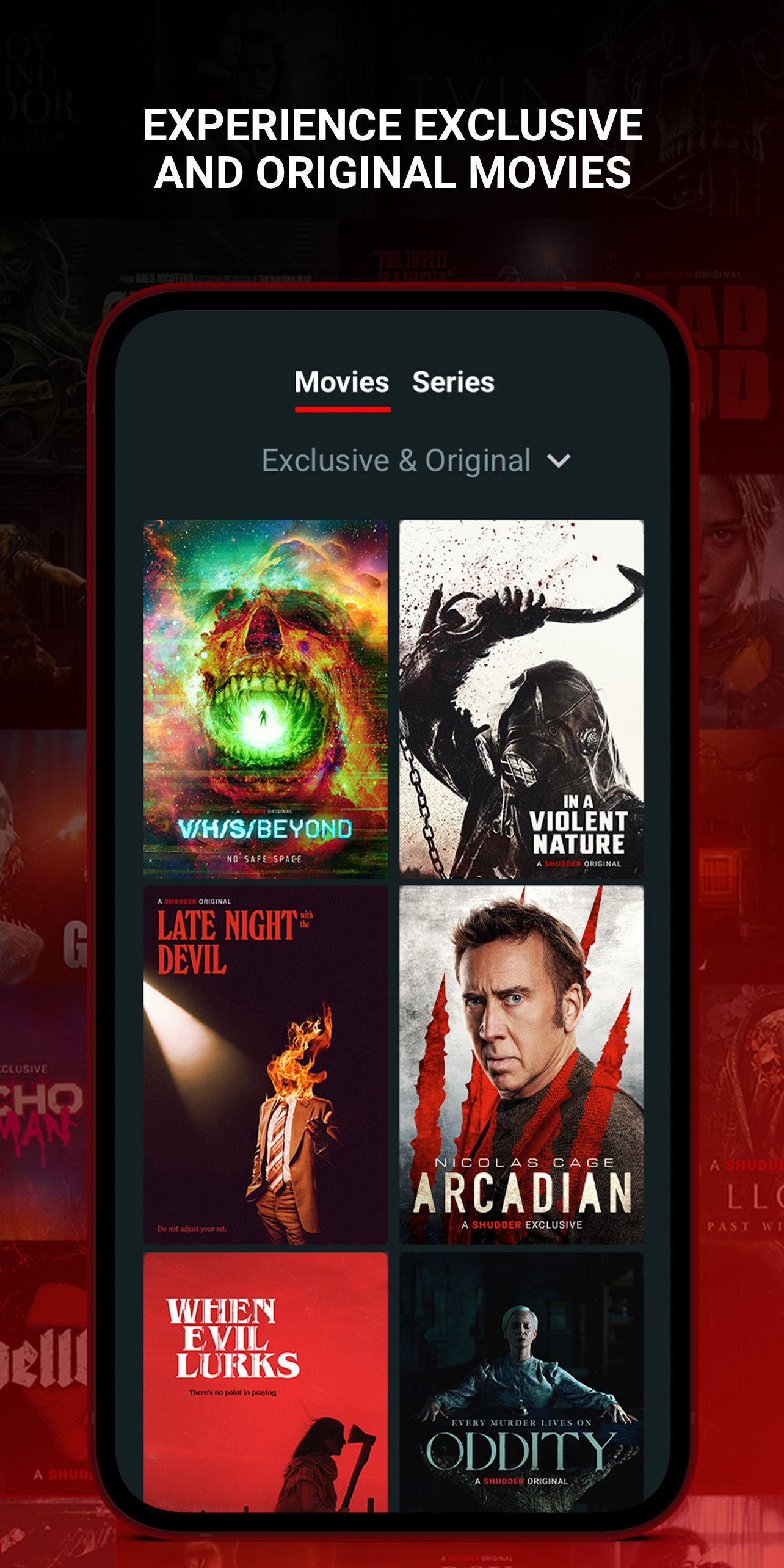 اسکرین شات 3 برنامه Shudder: Horror & Thrillers