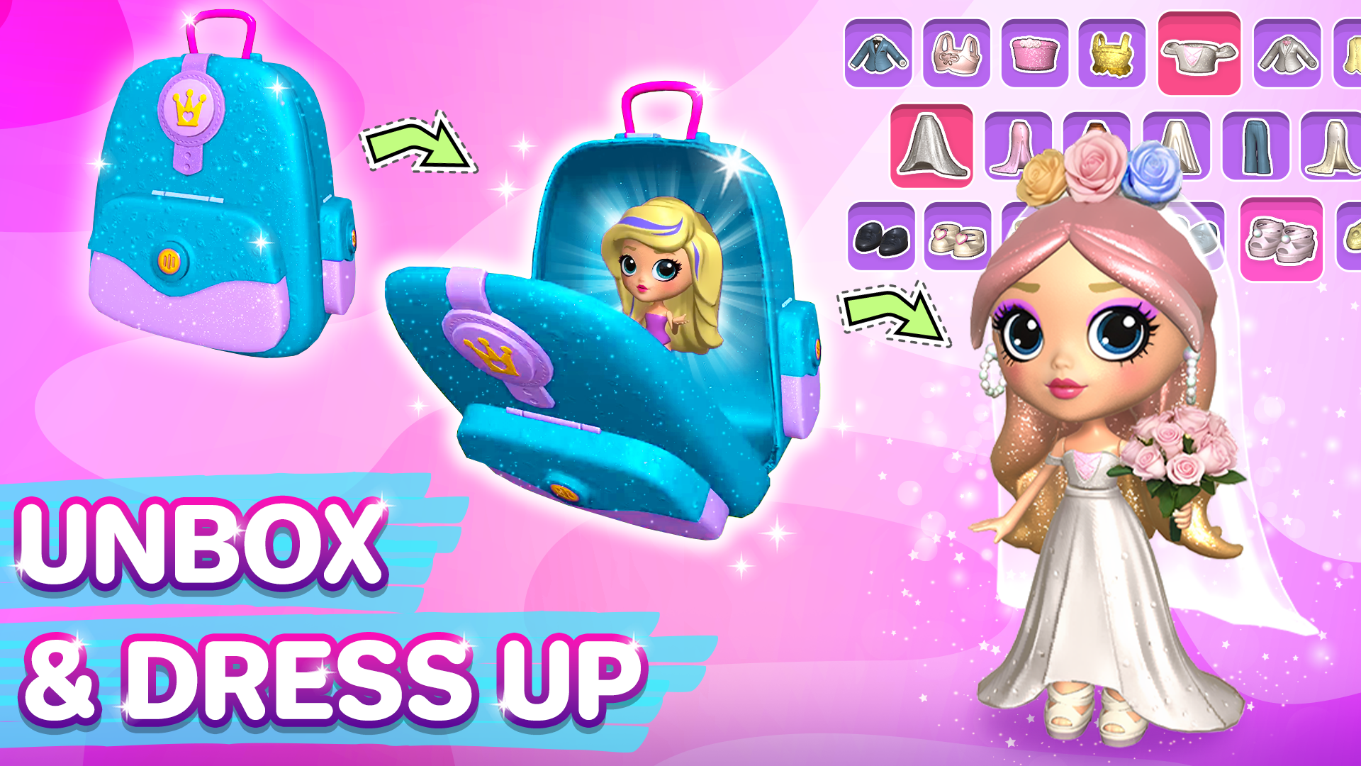 اسکرین شات 1 برنامه Go! Dolliz: Doll Dress-Up Game