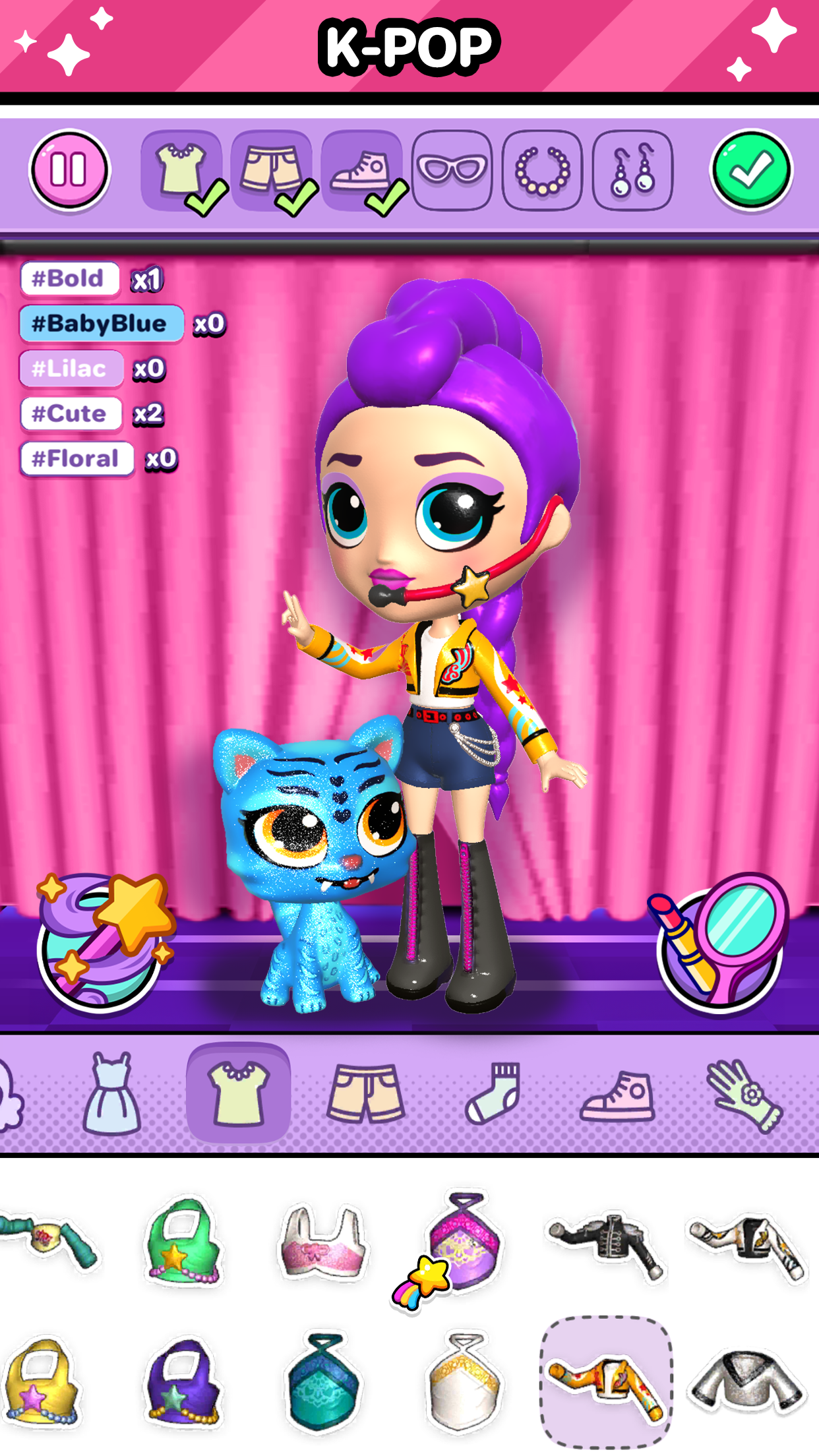 اسکرین شات 2 برنامه Go! Dolliz: Doll Dress-Up Game