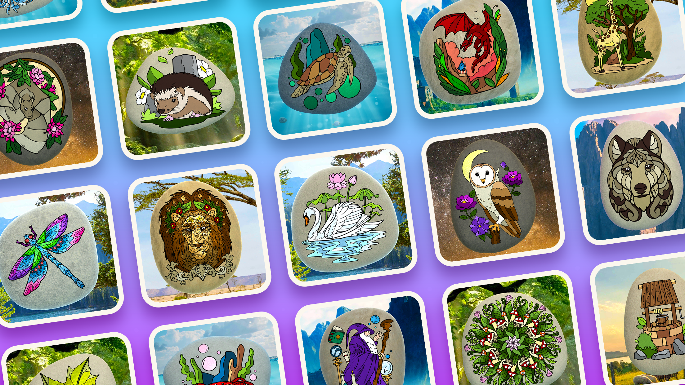 اسکرین شات 1 بازی Rock Art - 3D Color by Number