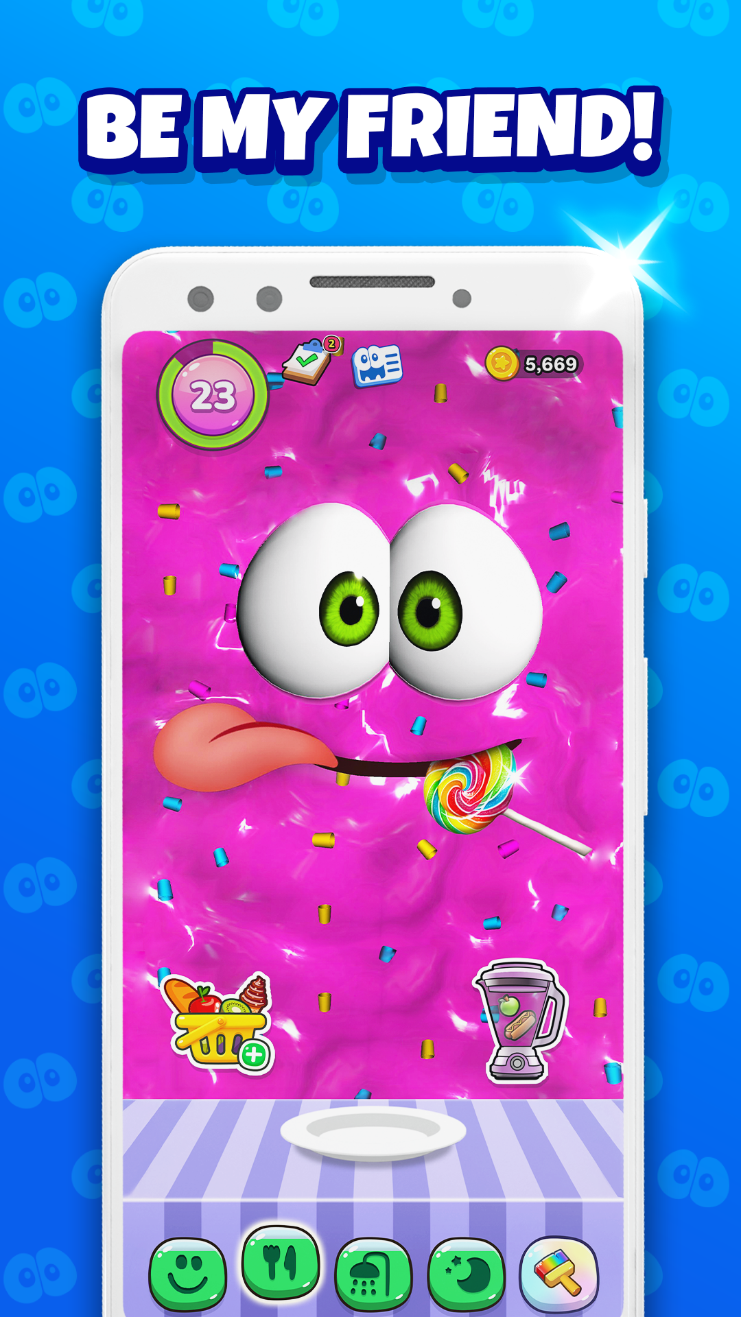 اسکرین شات 2 بازی Bruno – My Talking Slime Pet