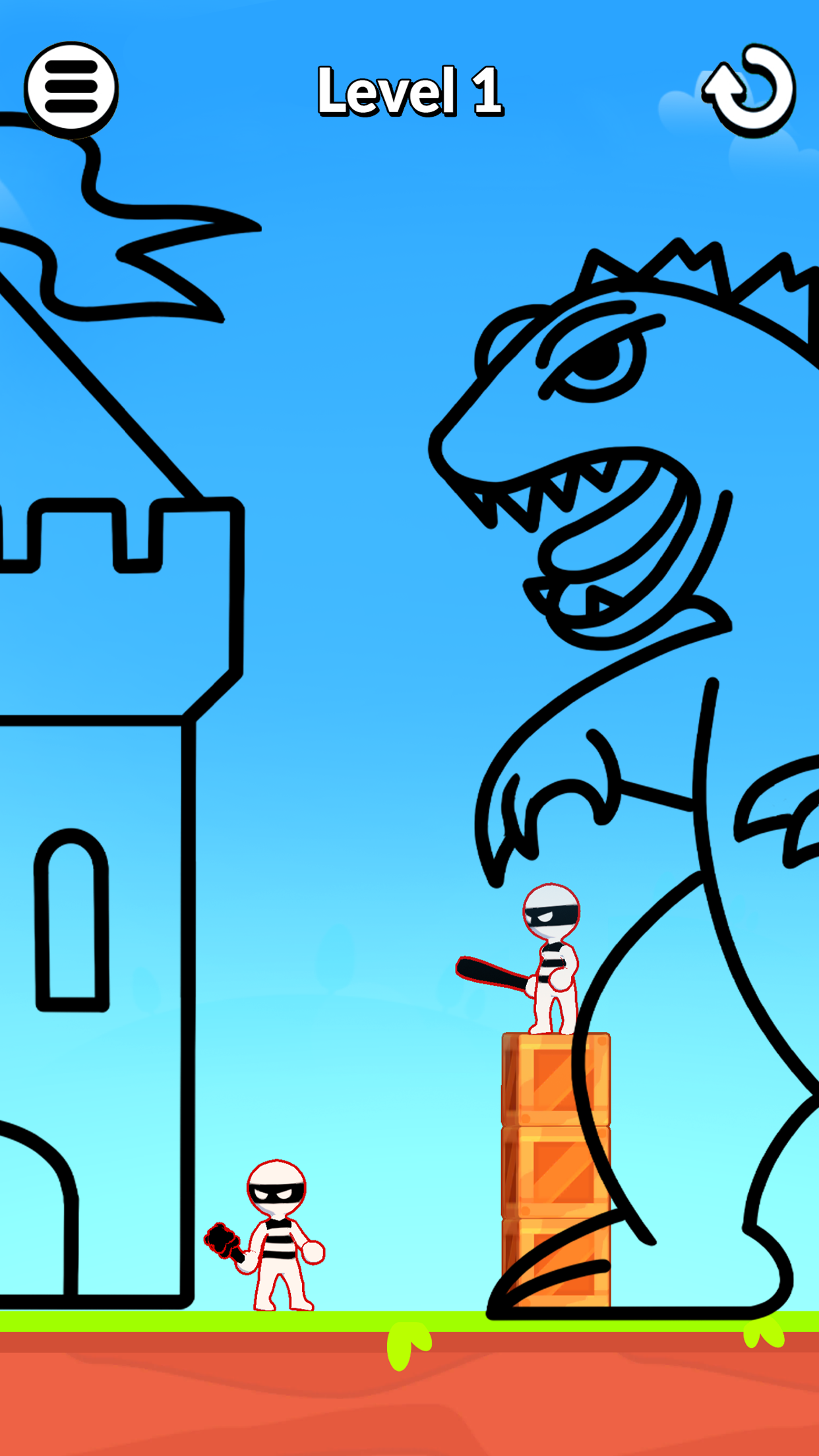 اسکرین شات 1 بازی Draw Hero 3D: Draw Your Weapon