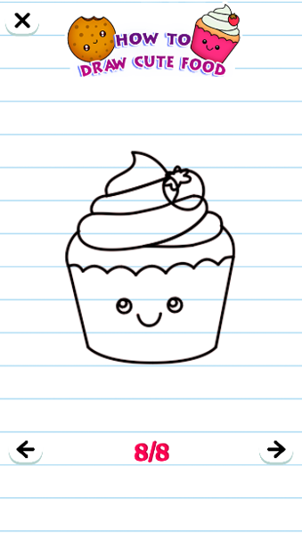 اسکرین شات 8 برنامه How to draw Food and Drinks