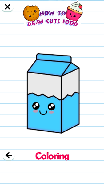 اسکرین شات 7 برنامه How to draw Food and Drinks