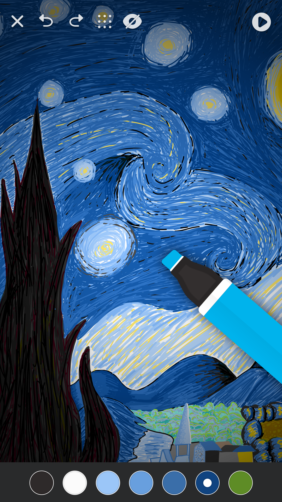 اسکرین شات 1 برنامه SketchOne: Artist Community