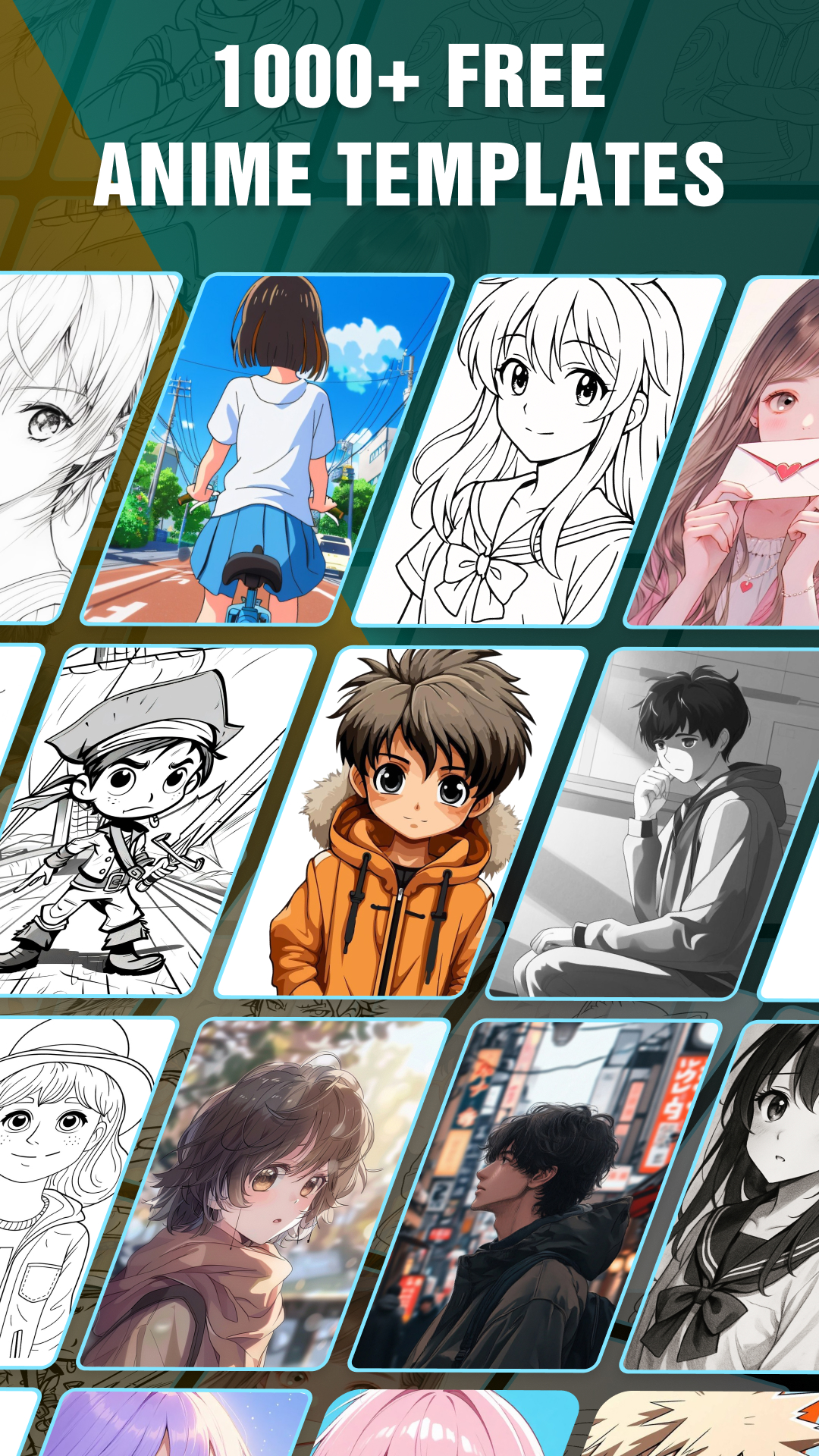 اسکرین شات 3 برنامه Draw Anime: AR Drawing Sketch