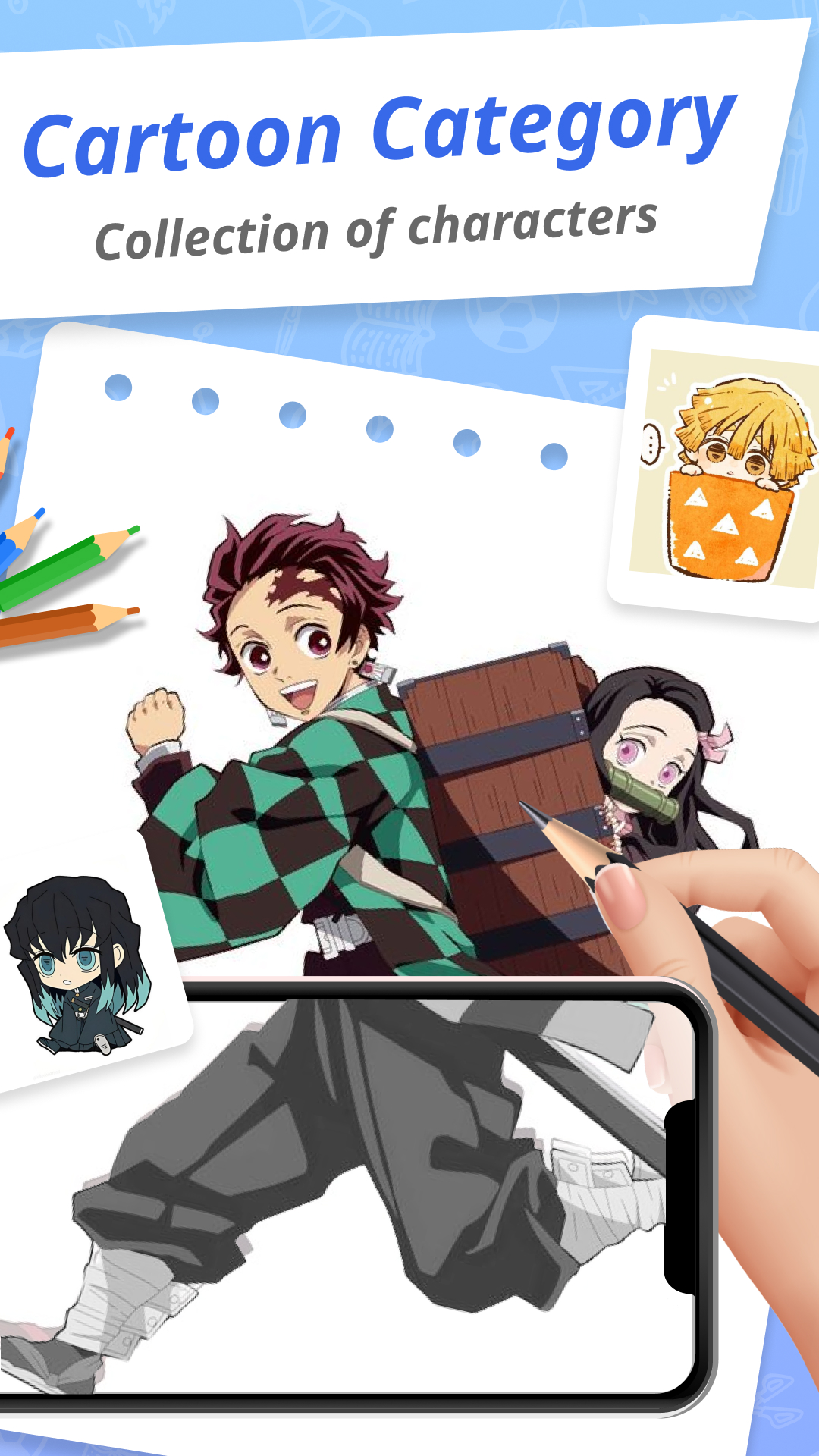 اسکرین شات 1 برنامه Draw Cartoon - AR Drawing App