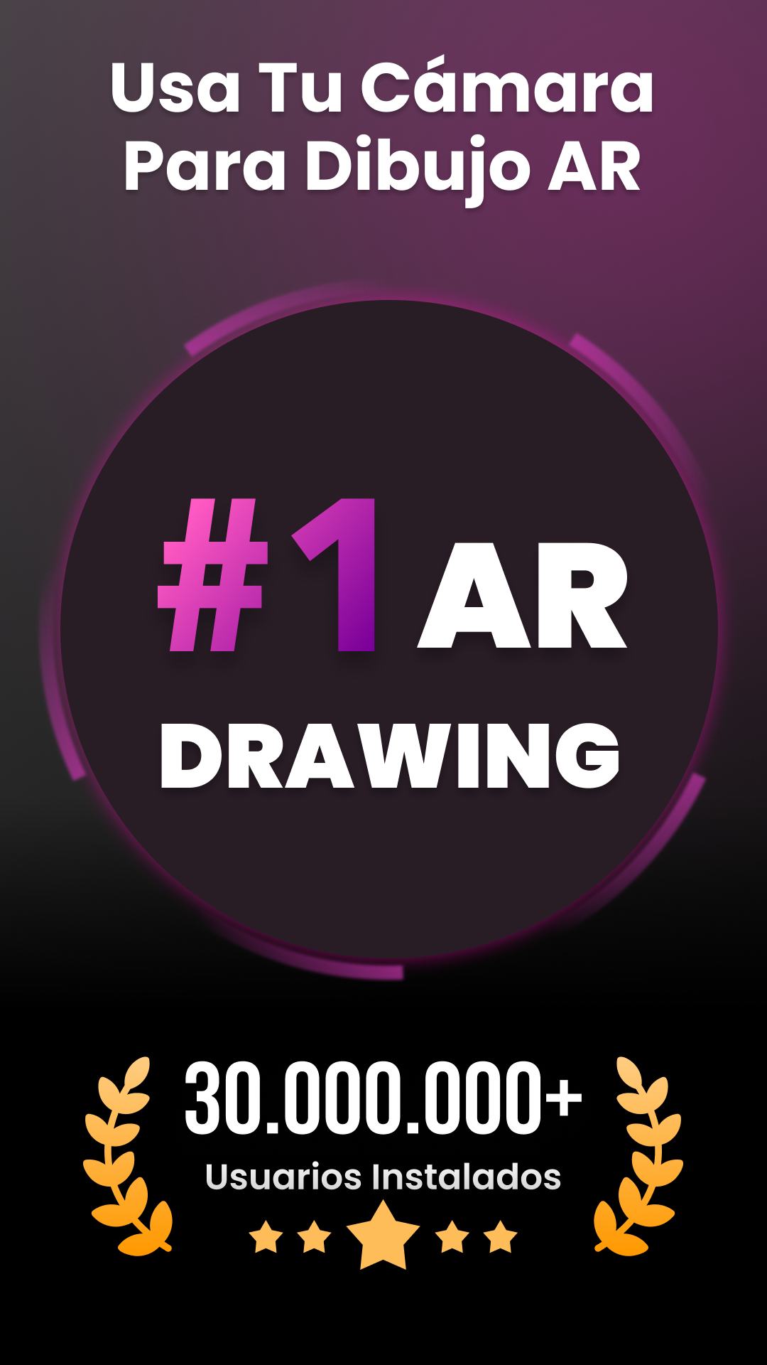 اسکرین شات 1 برنامه AR Drawing: AR Art Drawing