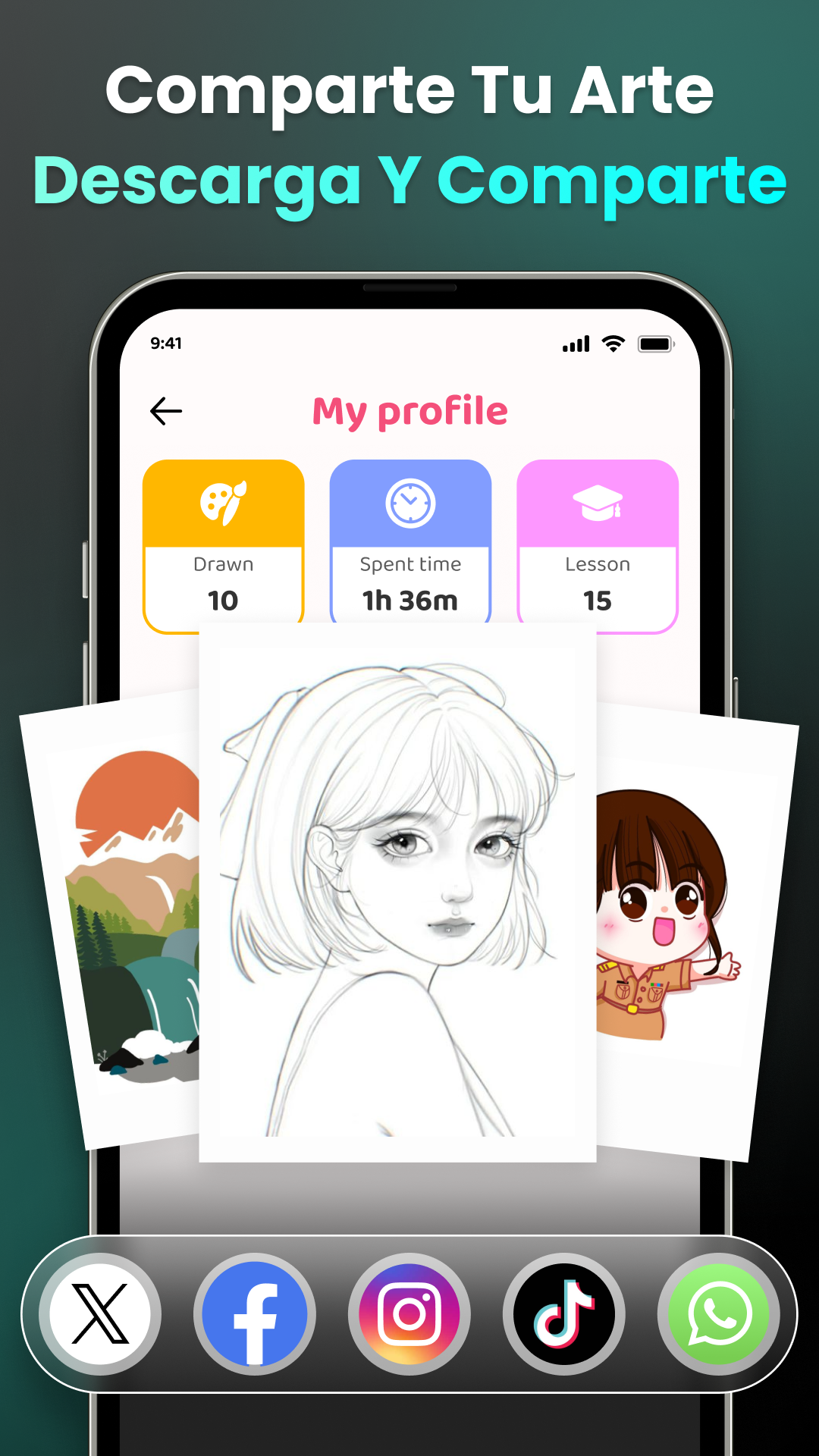 اسکرین شات 5 برنامه AR Drawing: AR Art Drawing