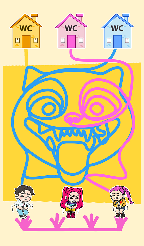 اسکرین شات 2 بازی Toilet Rush Race: Draw Puzzle