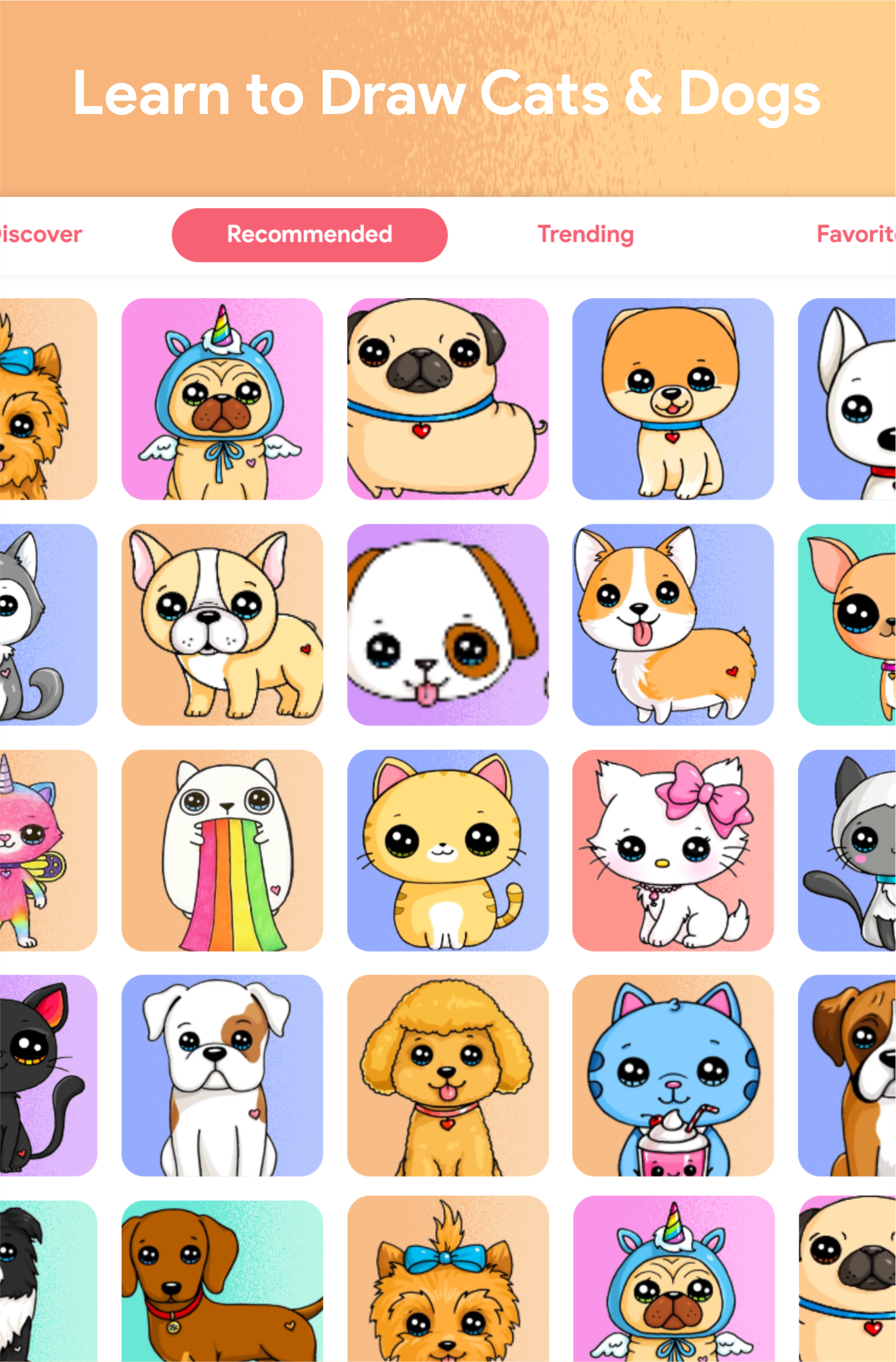 اسکرین شات 8 برنامه DrawCutie - Draw Cute Girls