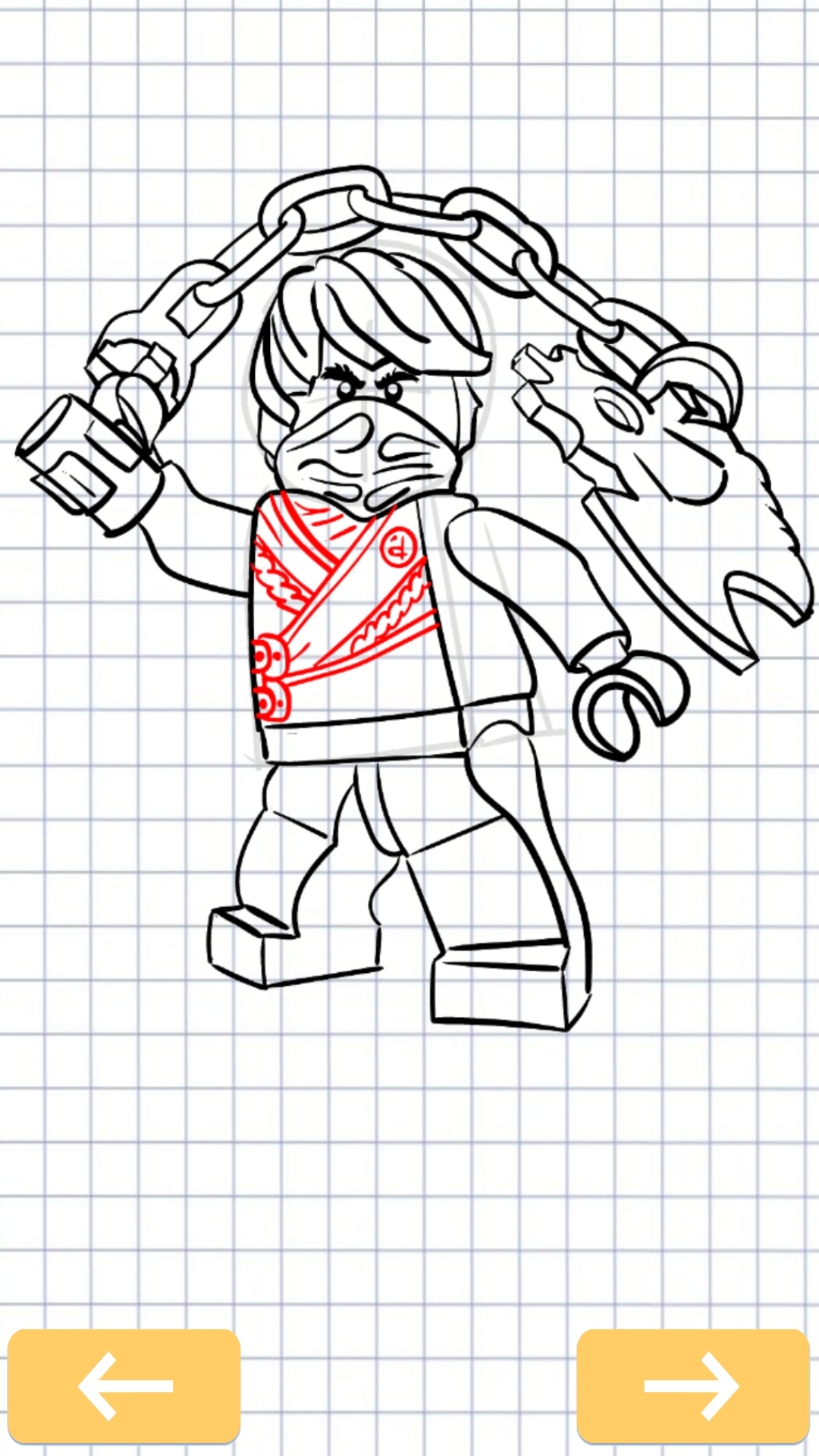 اسکرین شات 7 برنامه How to draw Ninja characters