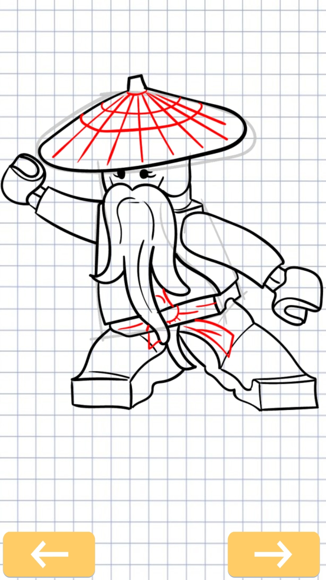 اسکرین شات 8 برنامه How to draw Ninja characters