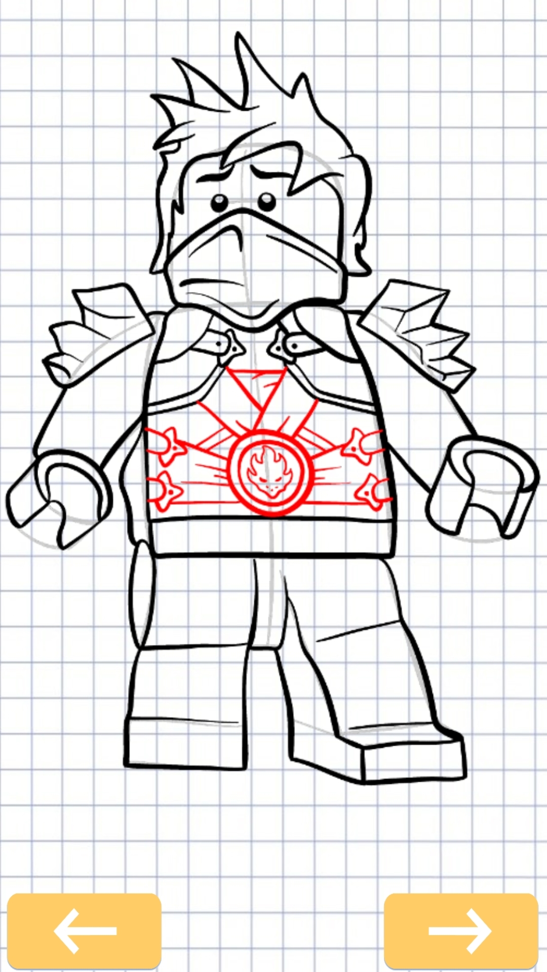 اسکرین شات 6 برنامه How to draw Ninja characters