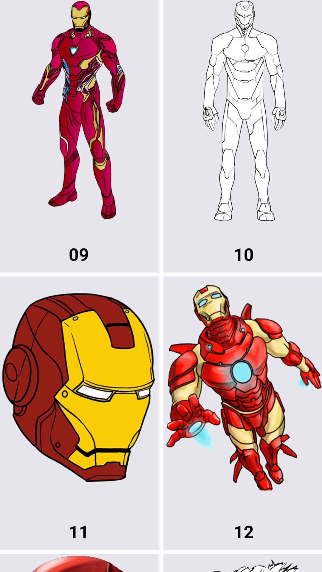 اسکرین شات 5 برنامه How to draw Iron