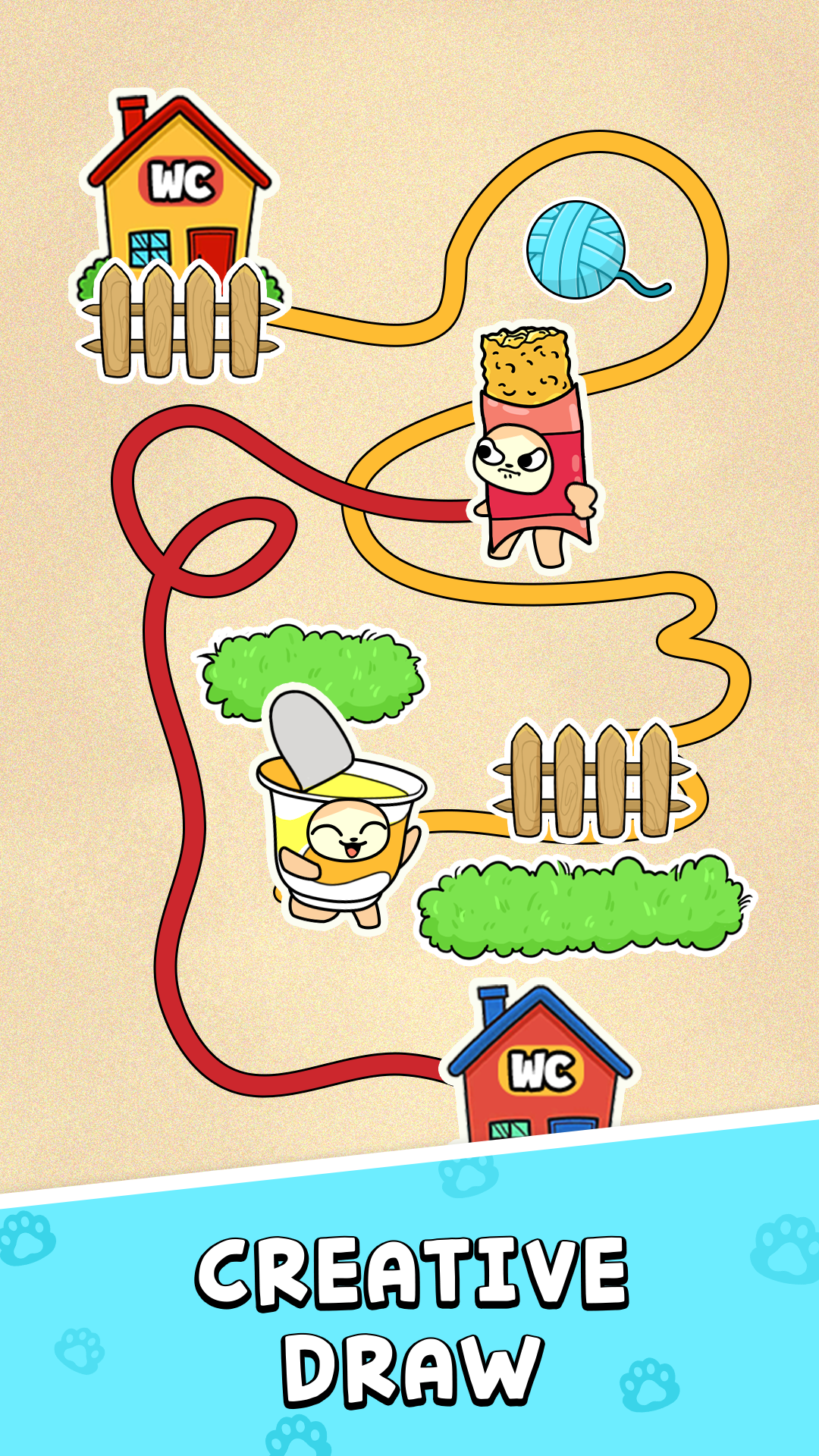 اسکرین شات 4 بازی Banana Rush Race: Draw Puzzle