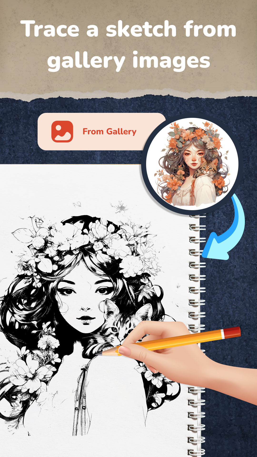اسکرین شات 3 برنامه AR Draw Sketch: Sketch & Paint