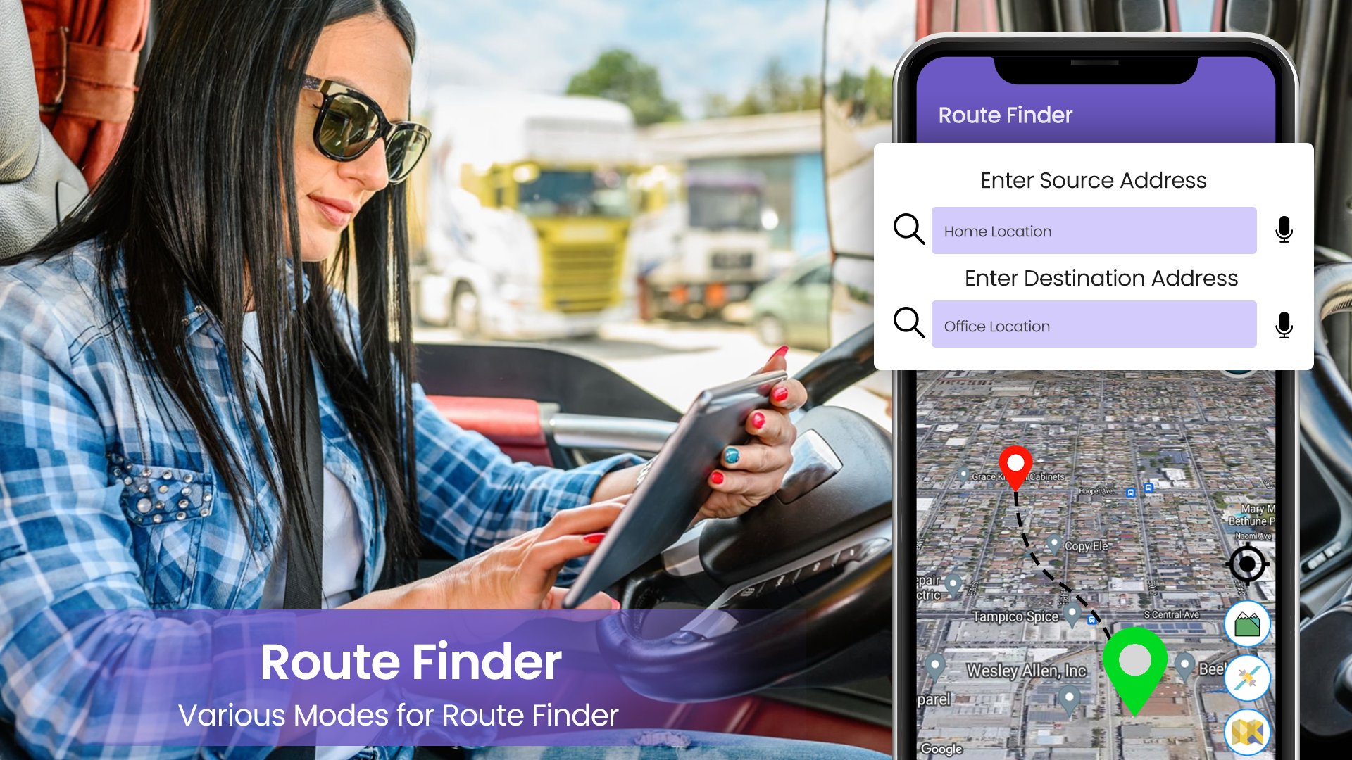 اسکرین شات 4 برنامه GPS Maps Navigation:Directions