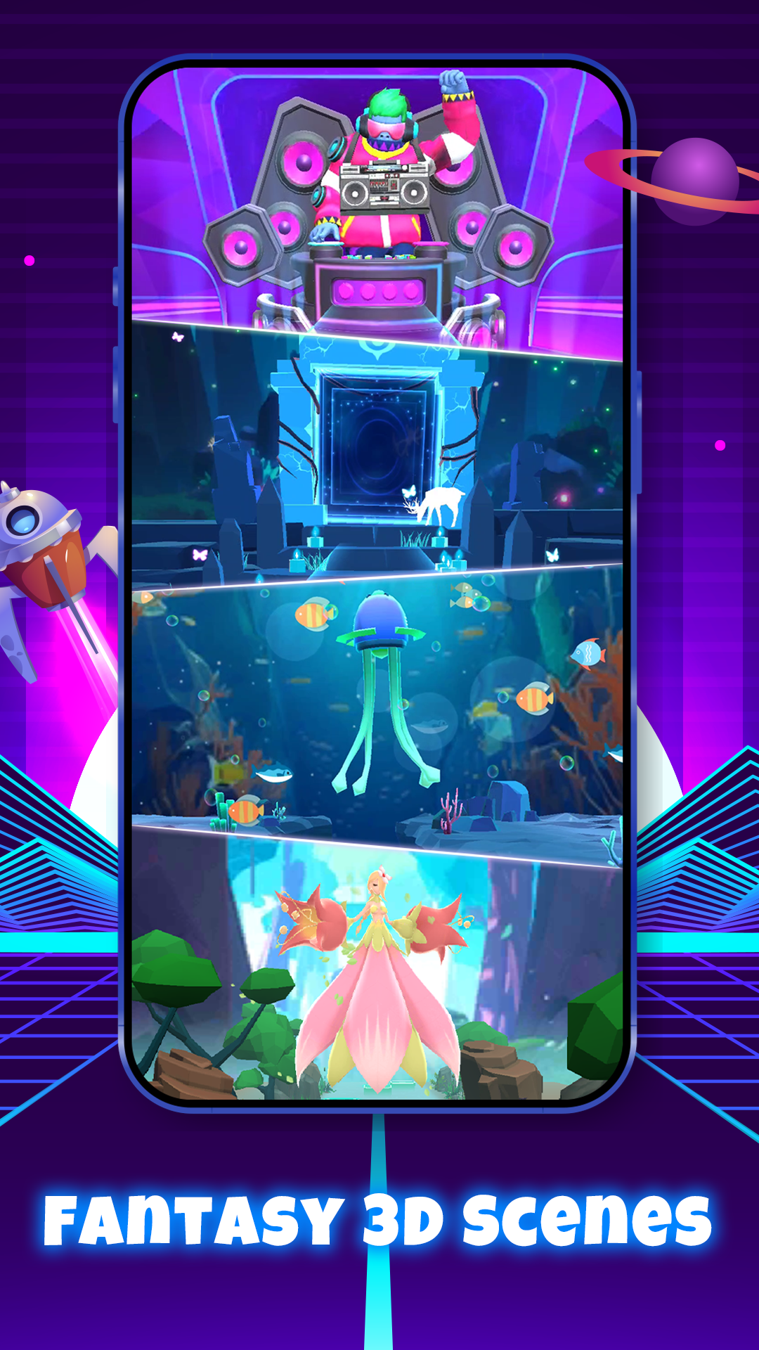 اسکرین شات 5 بازی Dream Hop - 3D Magic Dash