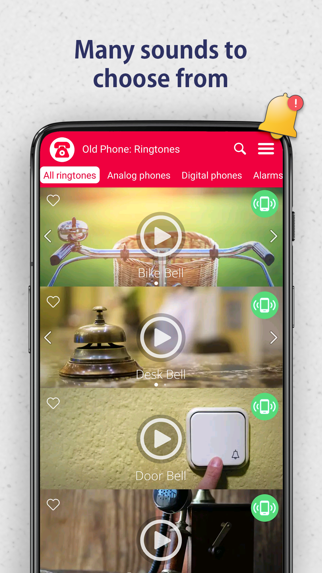 اسکرین شات 5 برنامه Old Phone: Ringtones
