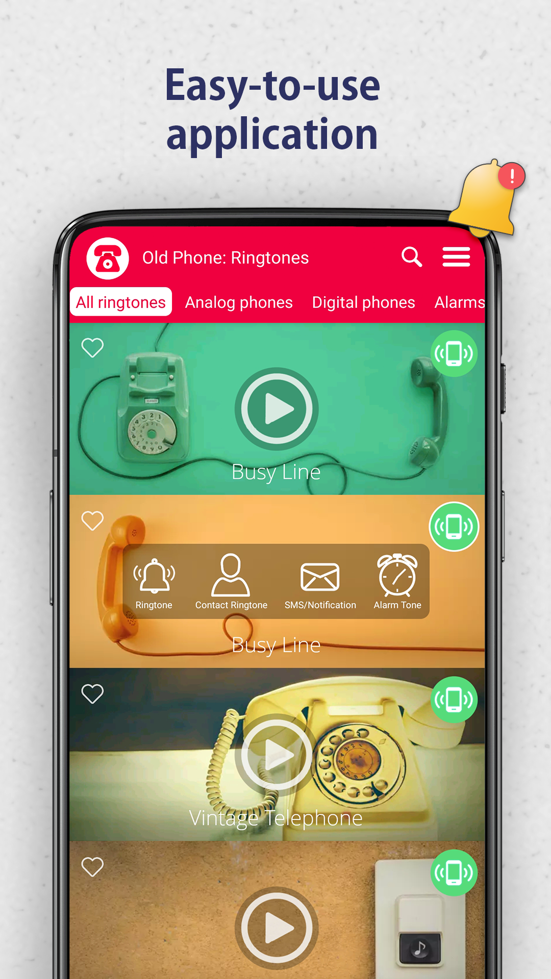 اسکرین شات 7 برنامه Old Phone: Ringtones