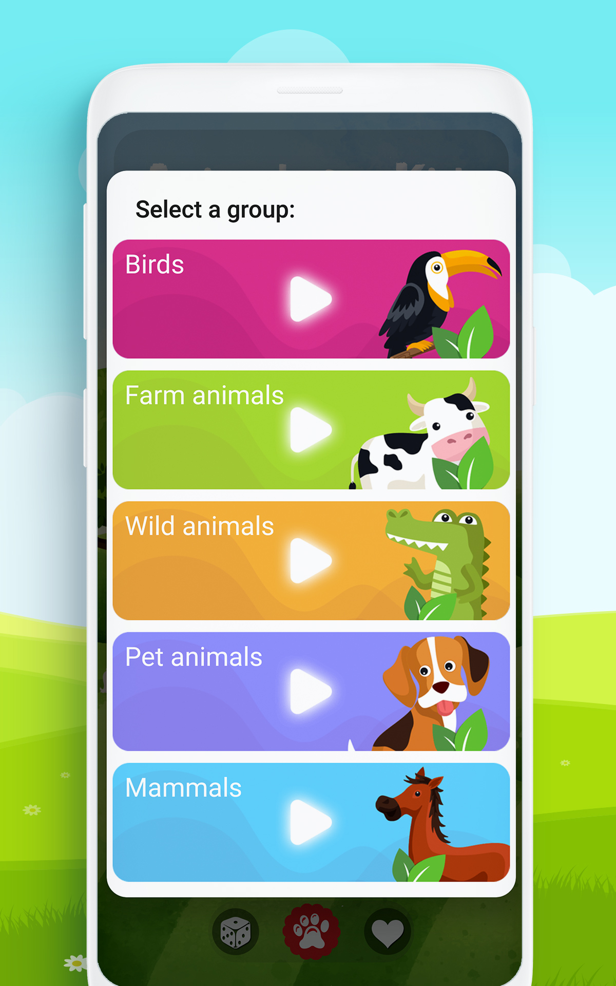 اسکرین شات 6 برنامه Animal Sounds for Kids